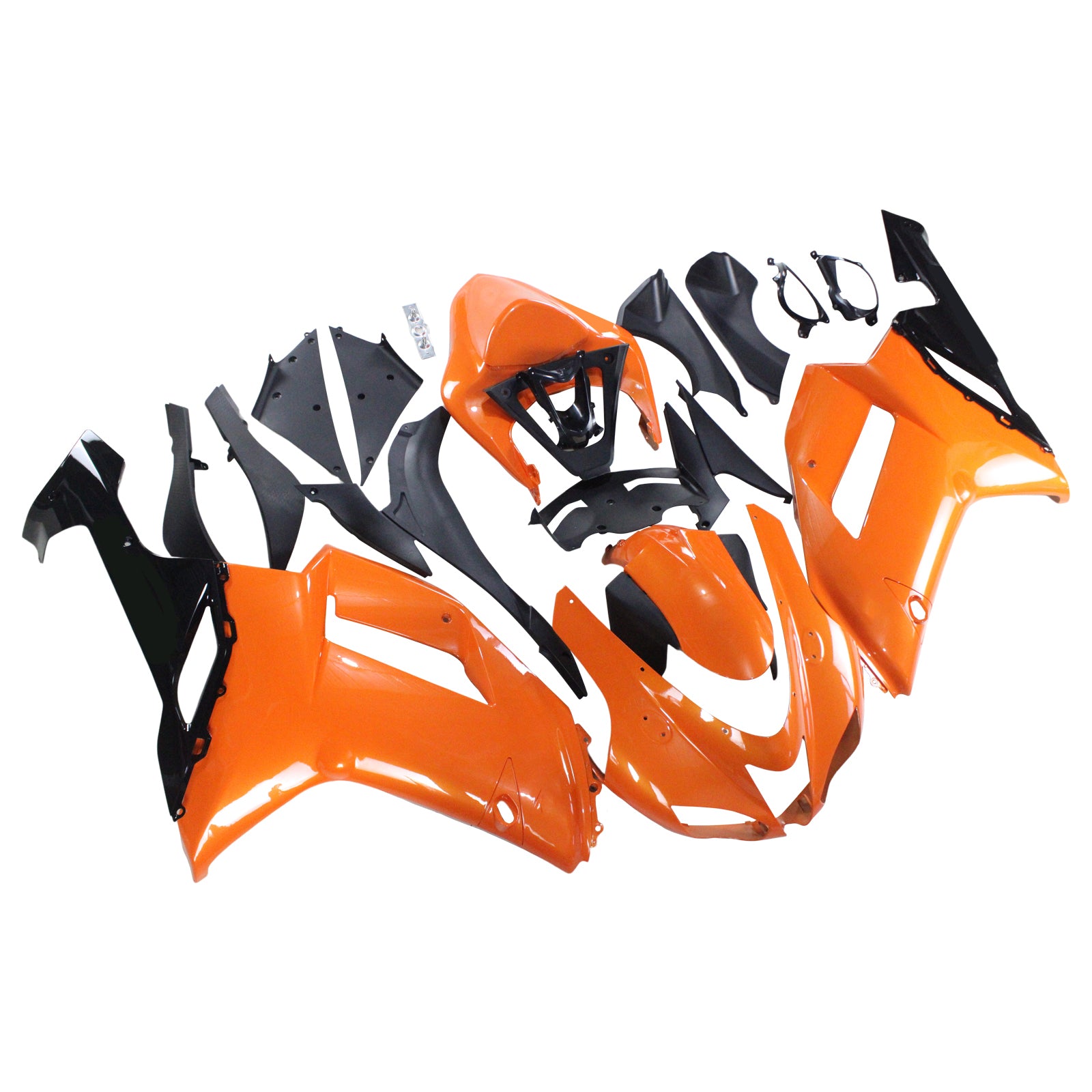 Amotopart Kawasaki 2007-2008 ZX6R 636 Orange Fairing Kit