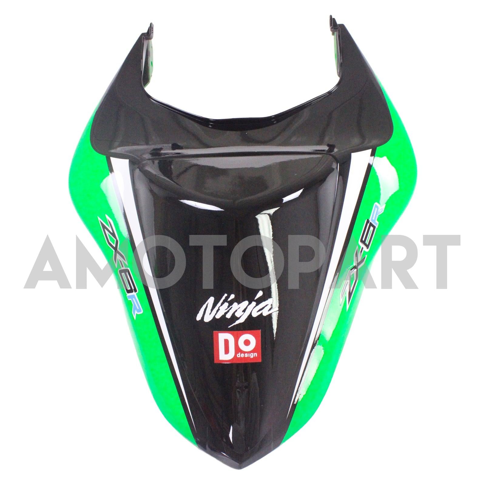 Amotopart Kawasaki 2007-2008 ZX6R 636 Green Red Fearing Kit