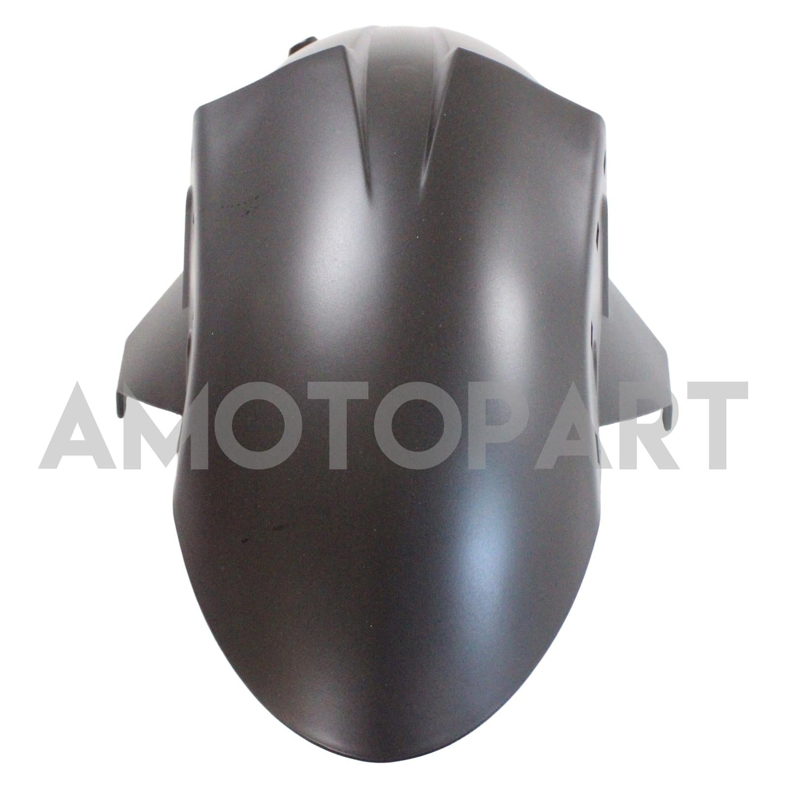 Amotopart Kawasaki 2007-2008 ZX6R 636 Matte Black With Yellow Logos Fairing Kit