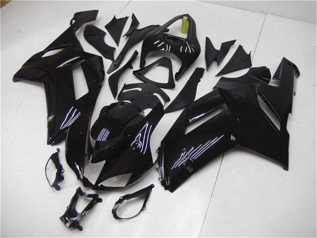 Amotopart 2007-2008 Kawasaki ZX6R 636 Black Fairing Kit