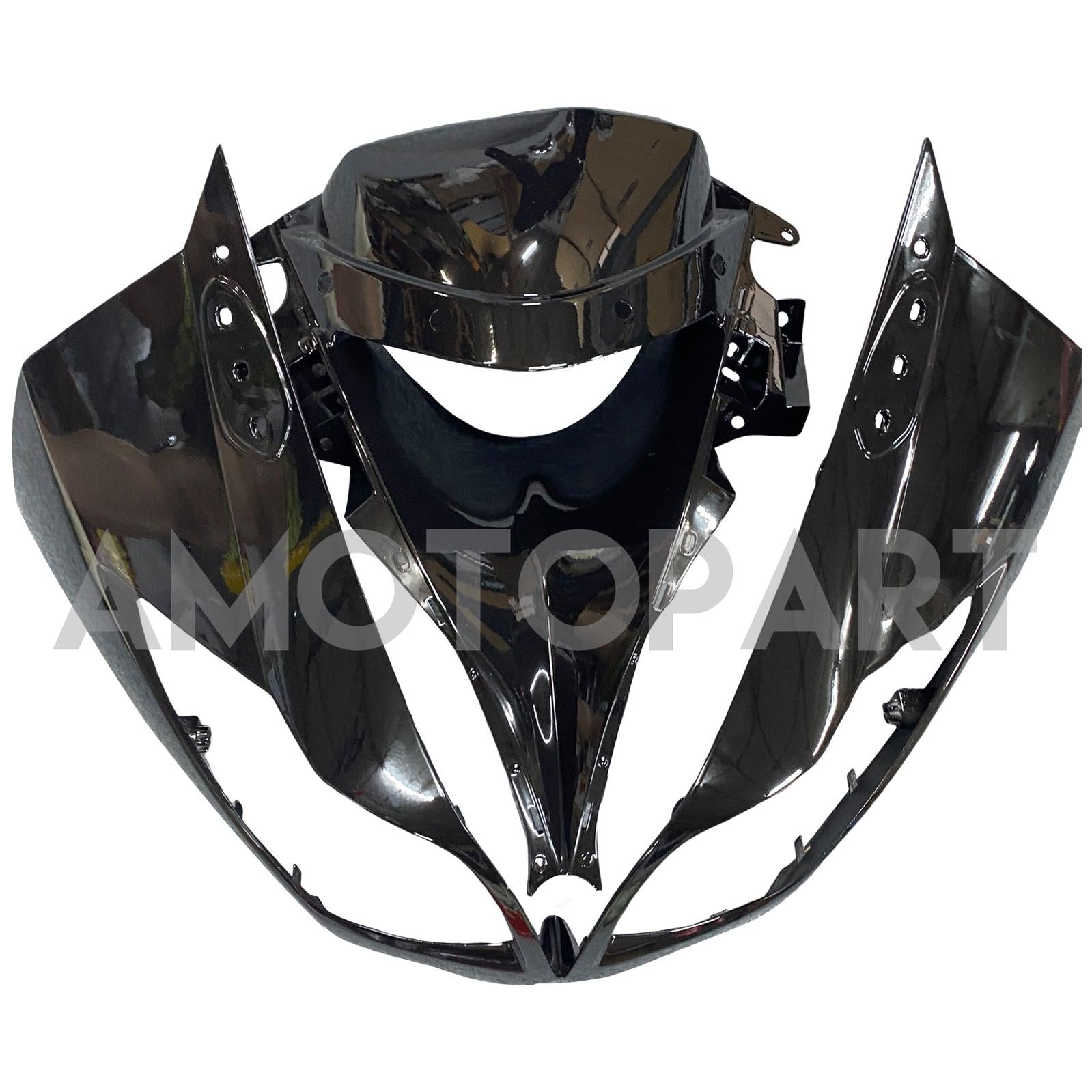 Amotopart Kawasaki 2009-2012 ZX6R 636 グロスブラック フェアリングキット