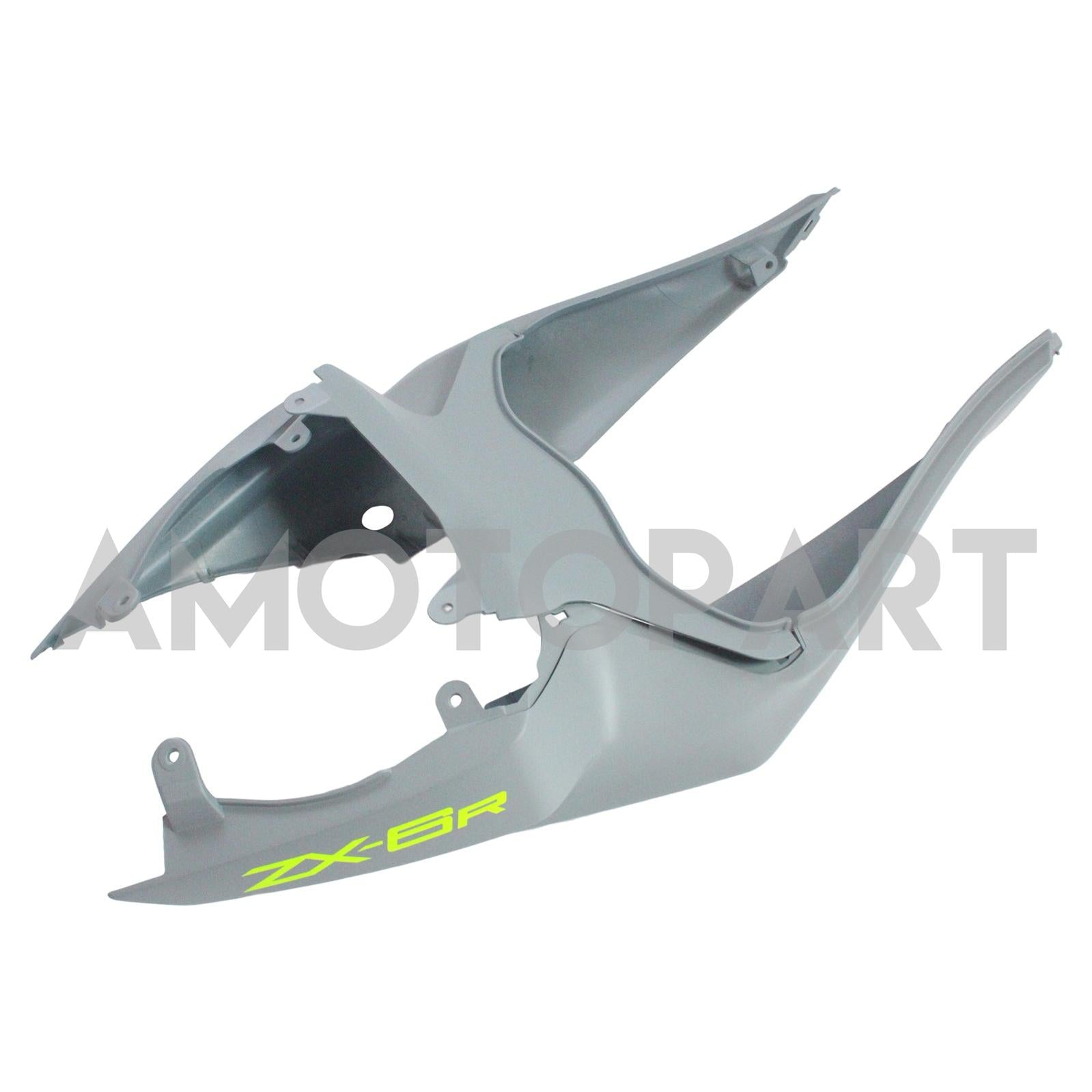 Amotopart Kawasaki 2009-2012 ZX6R 636 Gray Yellow Fairing Kit