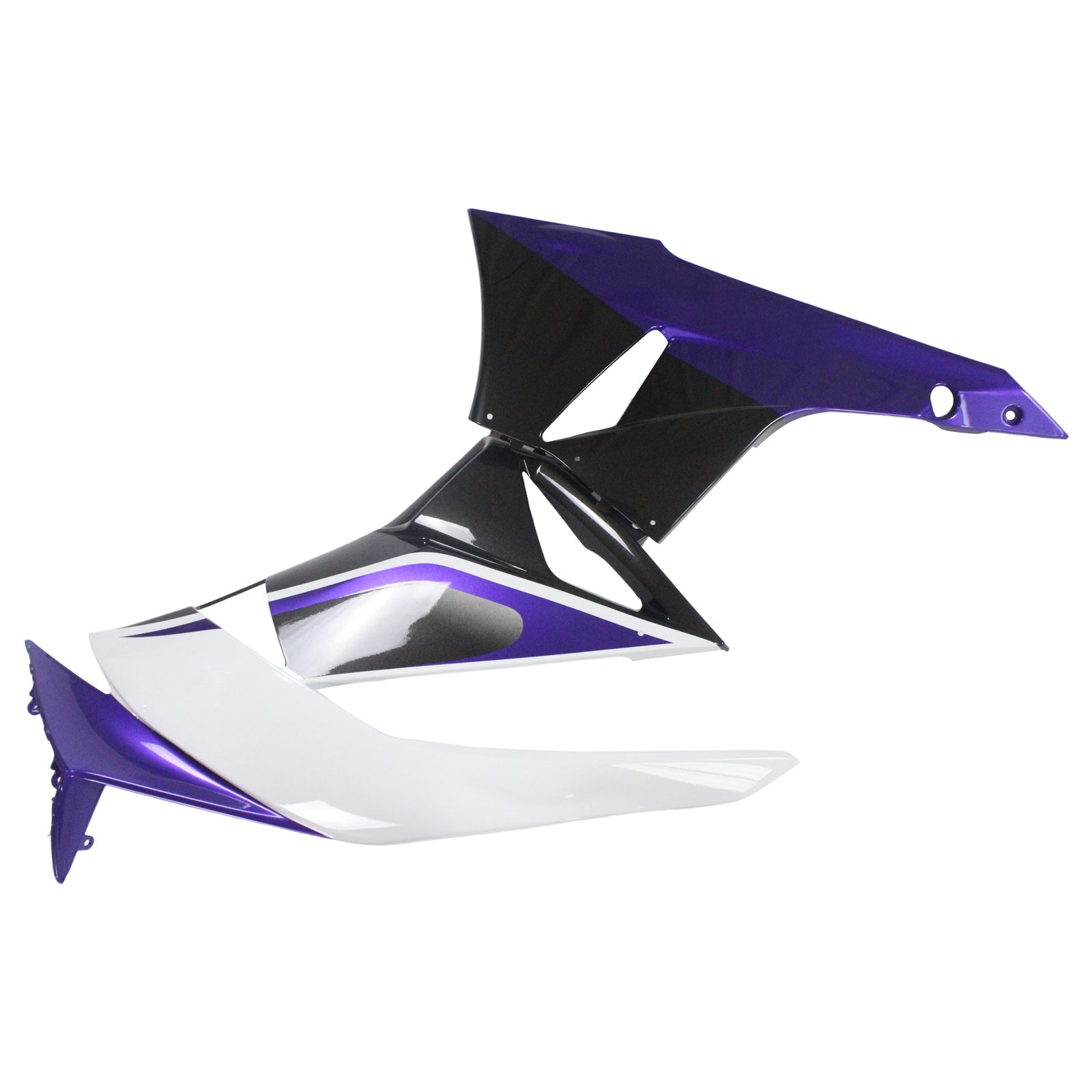 Amotopart Kawasaki 2009-2012 ZX6R 636 Bílá fialová kapotáž