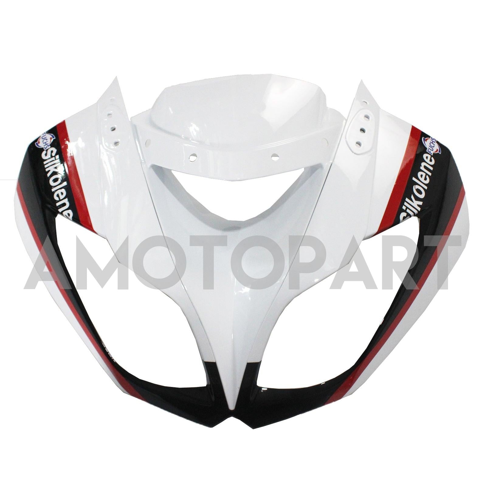 Amotopart Kawasaki 2009-2012 ZX6R 636 Bílá zelená černá kapotáž