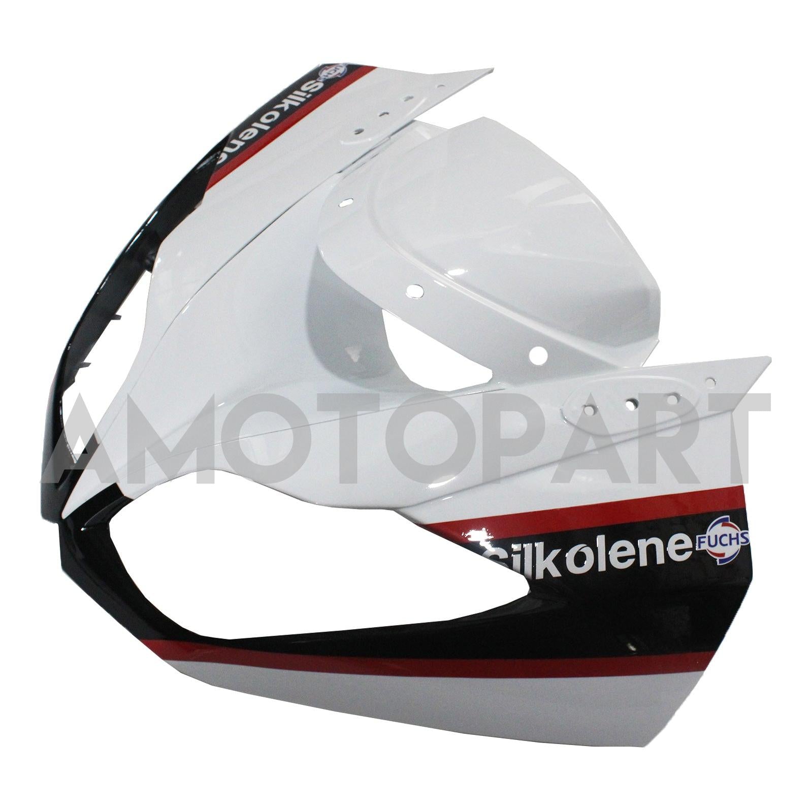 Amotopart Kawasaki 2009-2012 ZX6R 636 Bílá zelená černá kapotáž