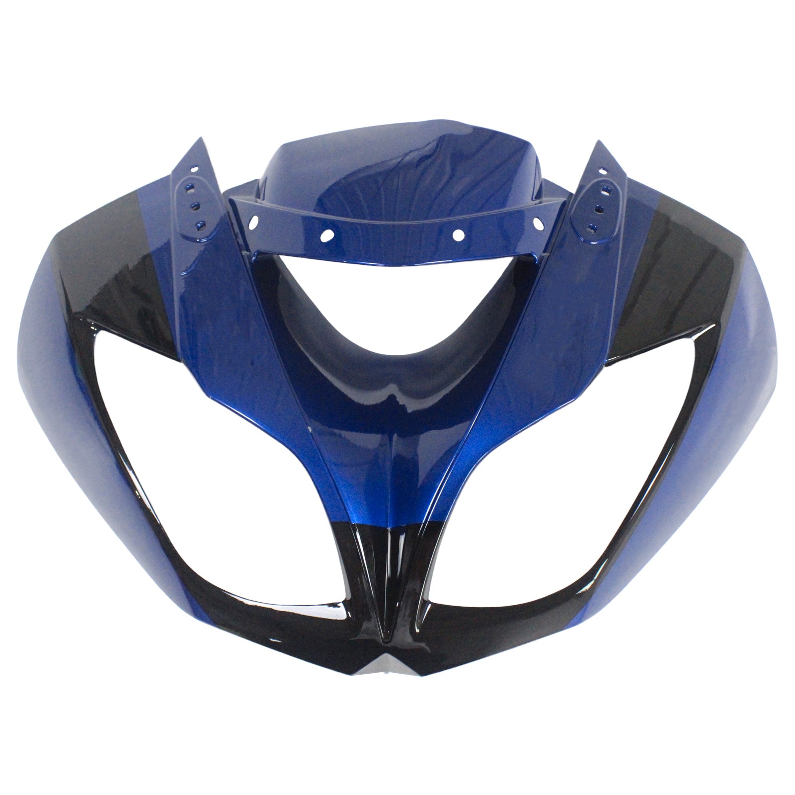 Amotopart Kawasaki 2009-2012 ZX6R 636 Kit de carenado azul mezclado negro