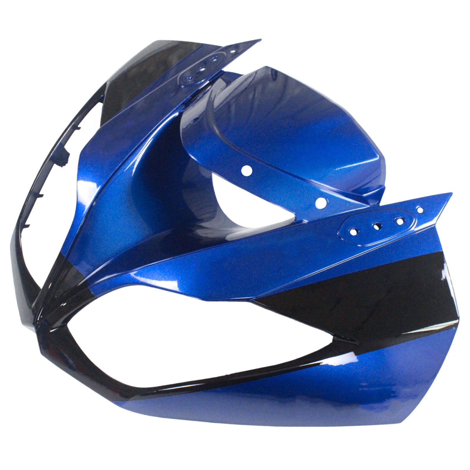 Amotopart Kawasaki 2009-2012 ZX6R 636 Kit de carenado azul mezclado negro