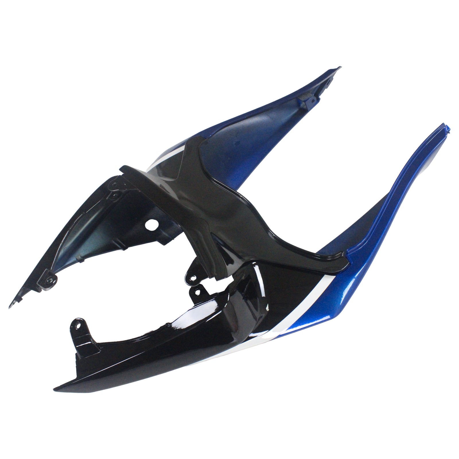Amotopart Kawasaki 2009-2012 ZX6R 636 Kit de carenado azul mezclado negro