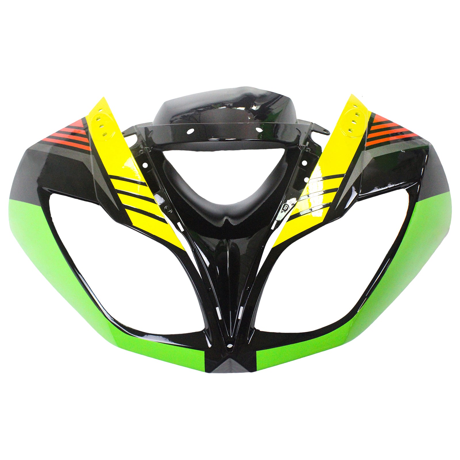Amotopart Kawasaki 2009-2012 ZX6R 636 Black Green Fairing Kit