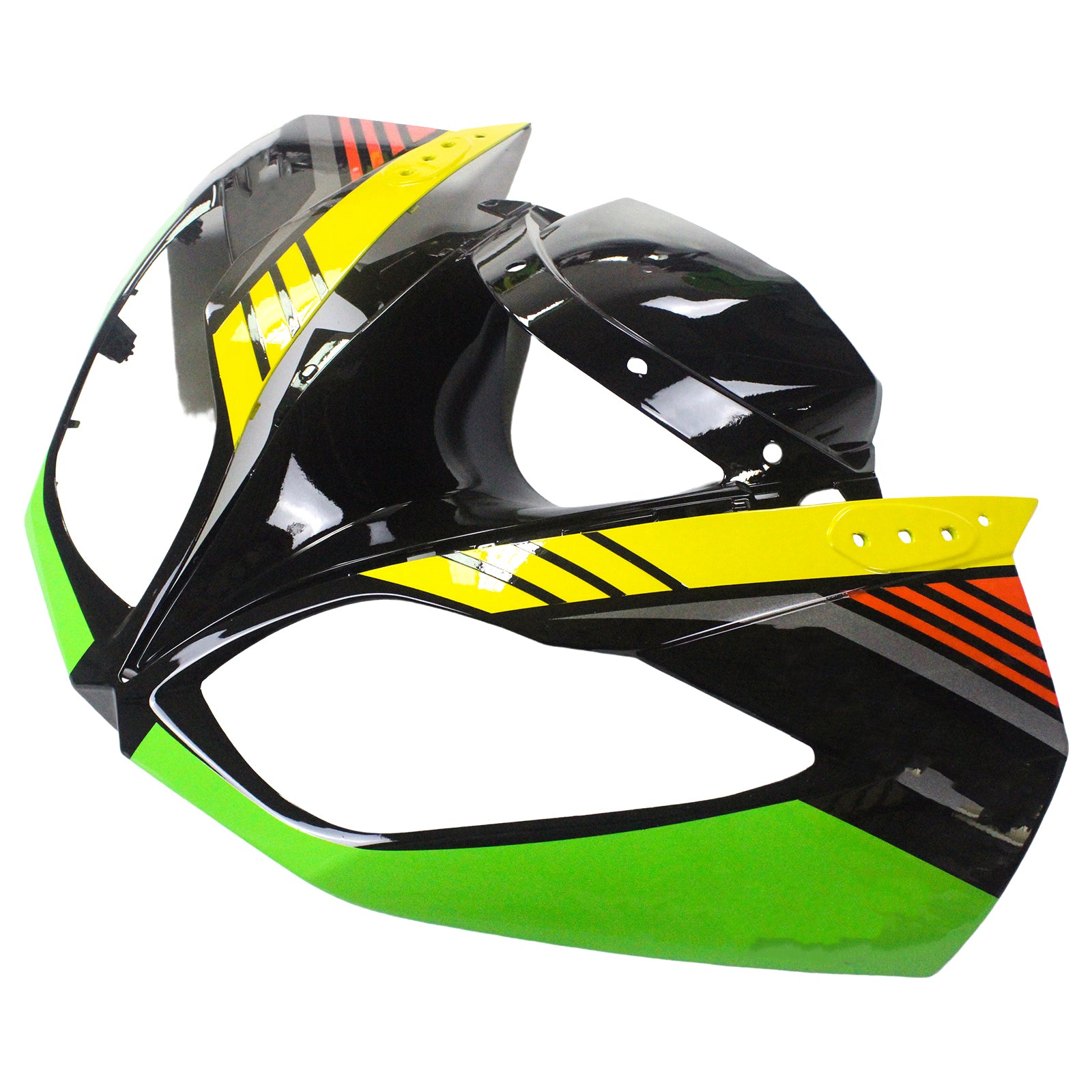 Amotopart Kawasaki 2009-2012 ZX6R 636 Black Green Fairing Kit