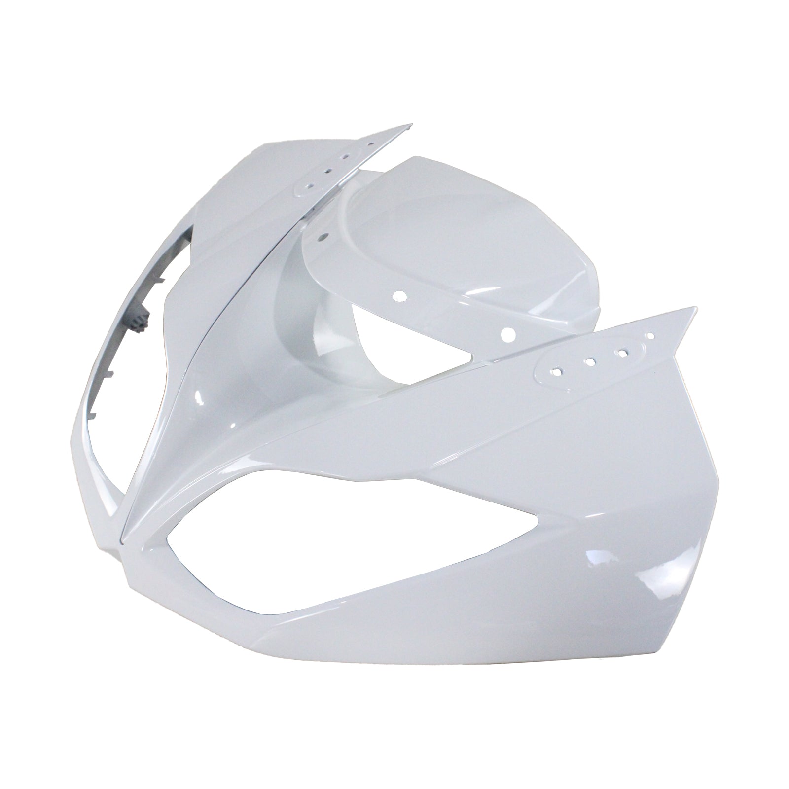 Amotopart Kawasaki 2009-2012 ZX6R 636 White Black Fairing Kit