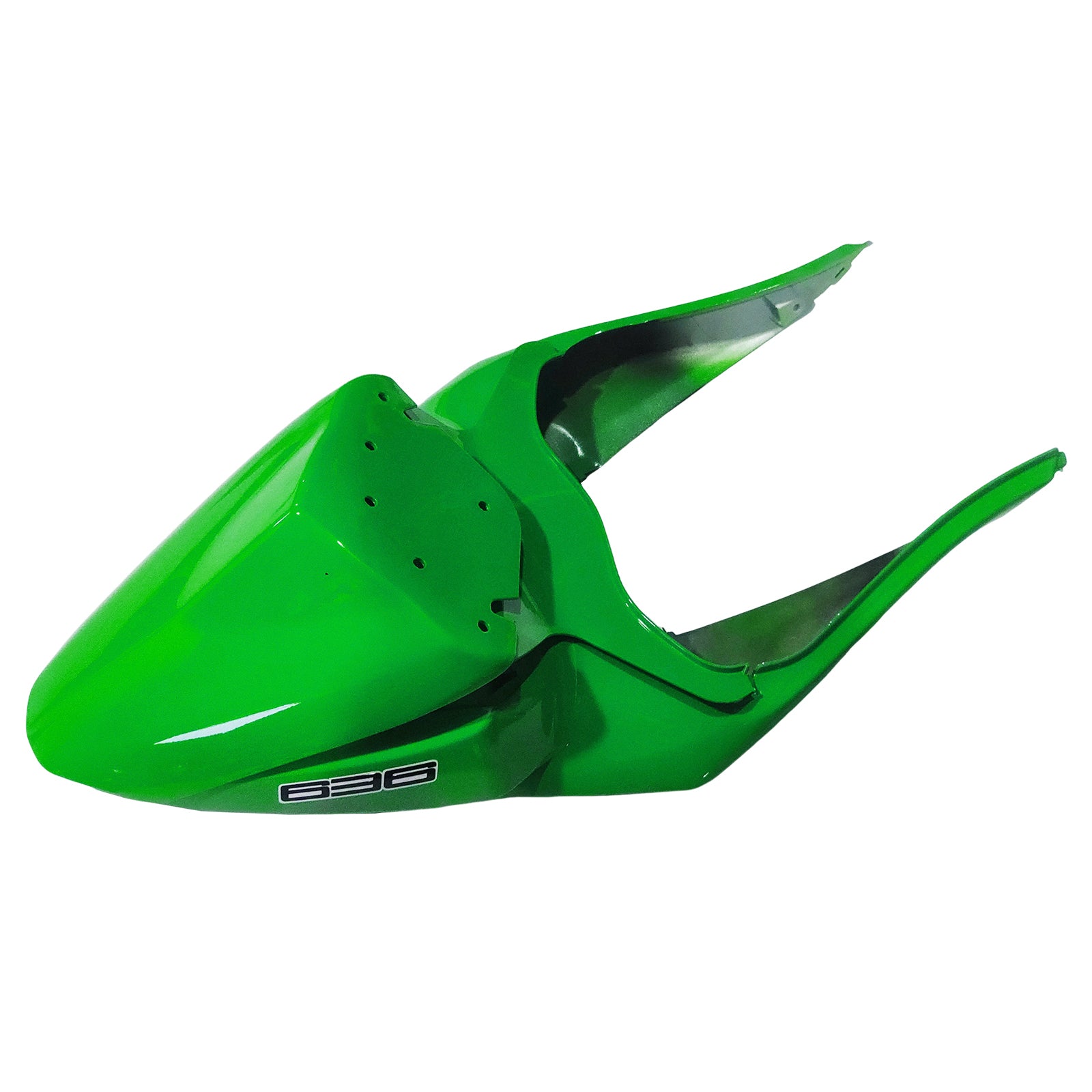 Amotopart Kawasaki 2009-2012 ZX6R 636 Green&White Fairing Kit