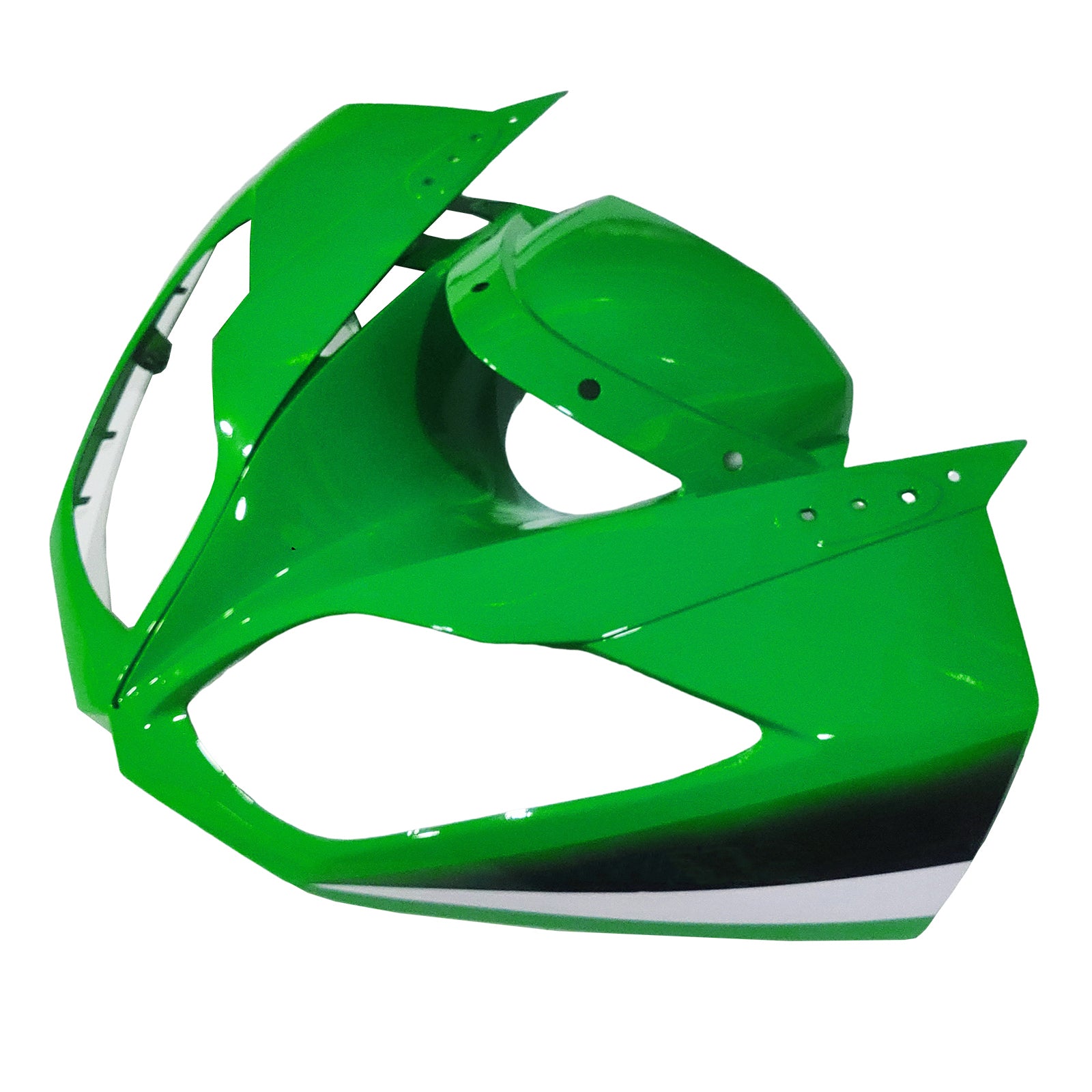 Amotopart Kawasaki 2009-2012 ZX6R 636 Green&White Fairing Kit