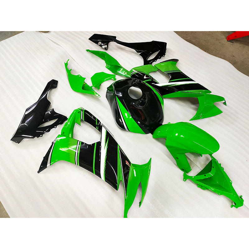 Amotopart Kawasaki 2009-2012 ZX6R 636 Green Style5 Fairing Kit