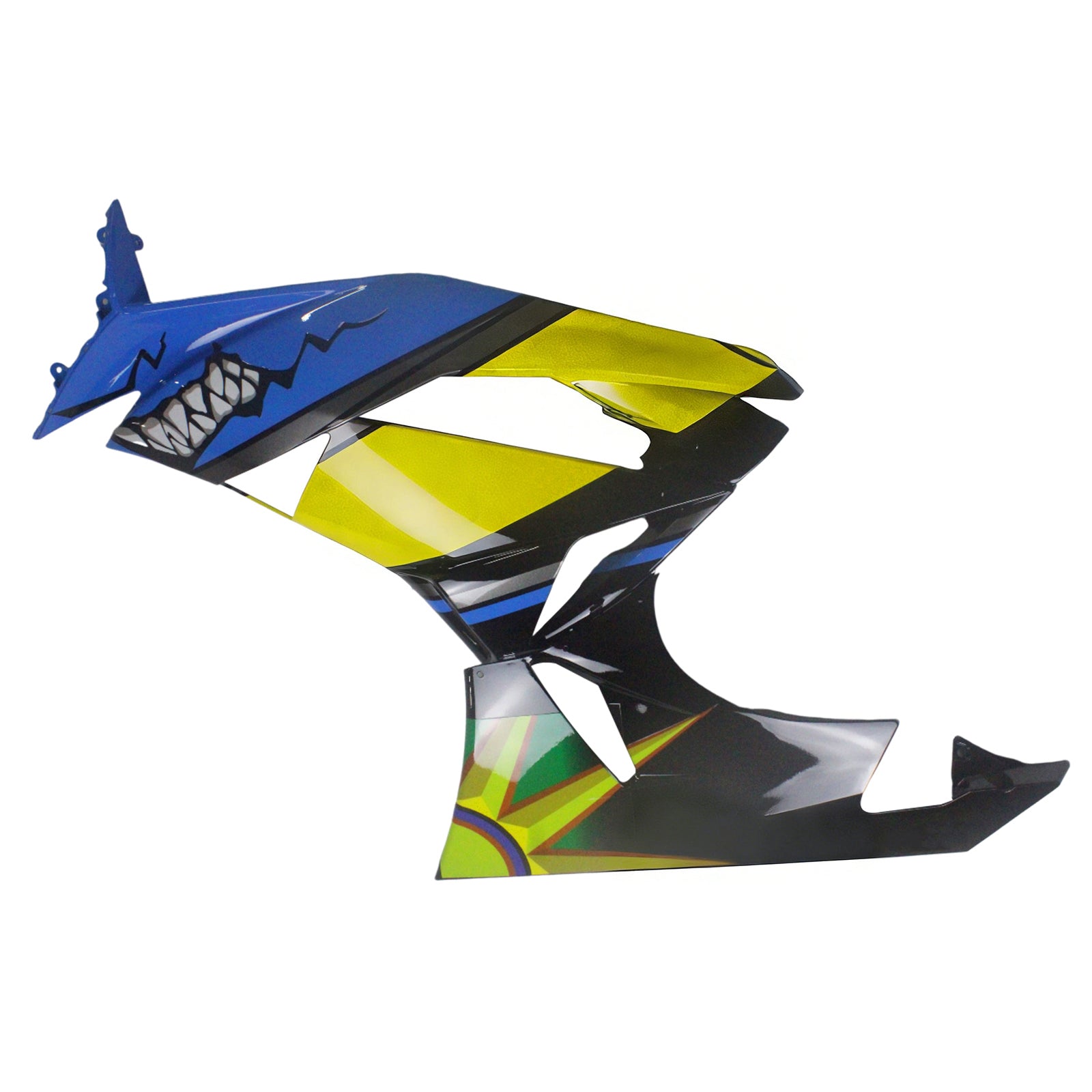 Amotopart Kawasaki 2009-2012 ZX6R 636 Blu&YKit carenatura giallo