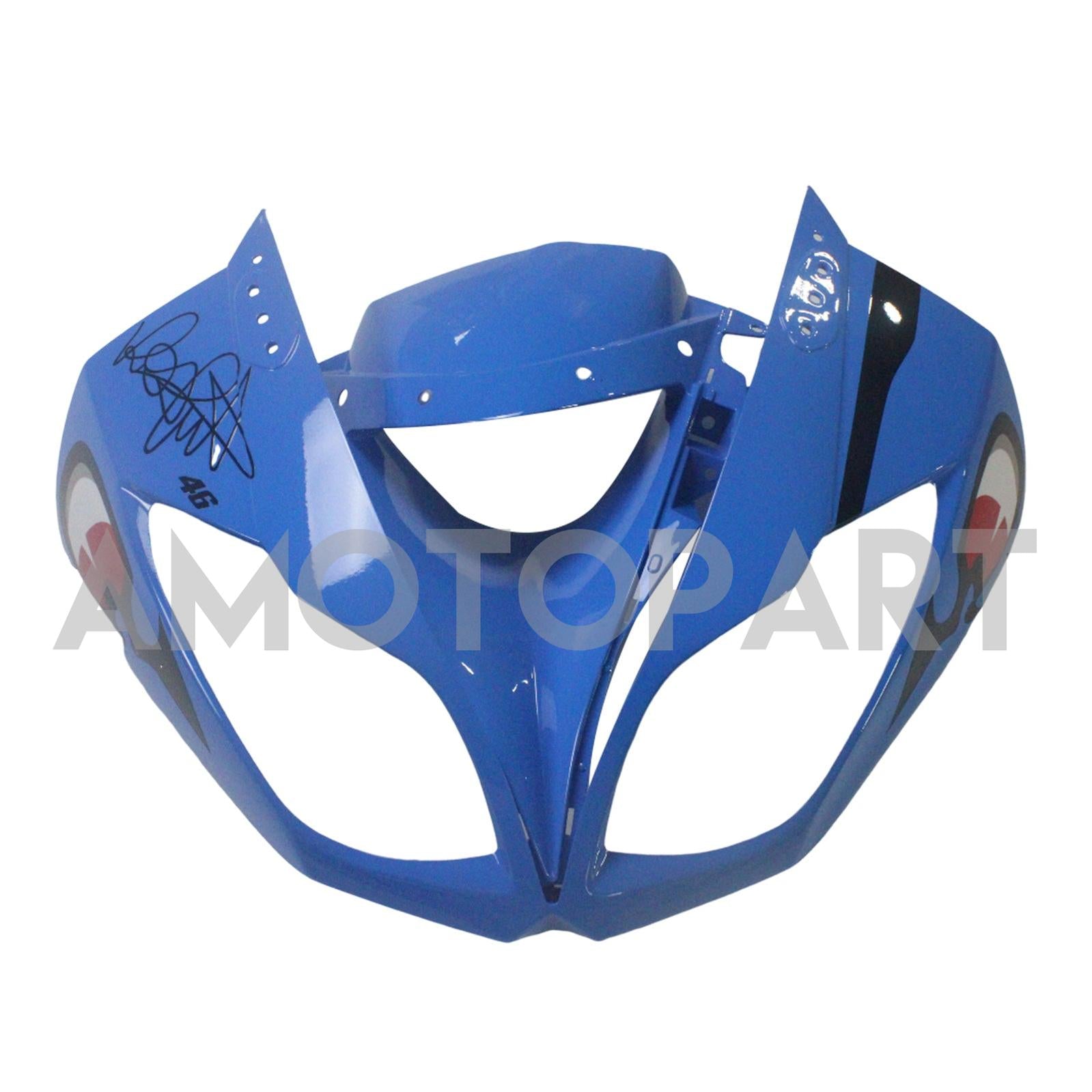 Amotopart Kawasaki 2009-2012 ZX6R 636 Blue&Yellow Monster Fairing Kit