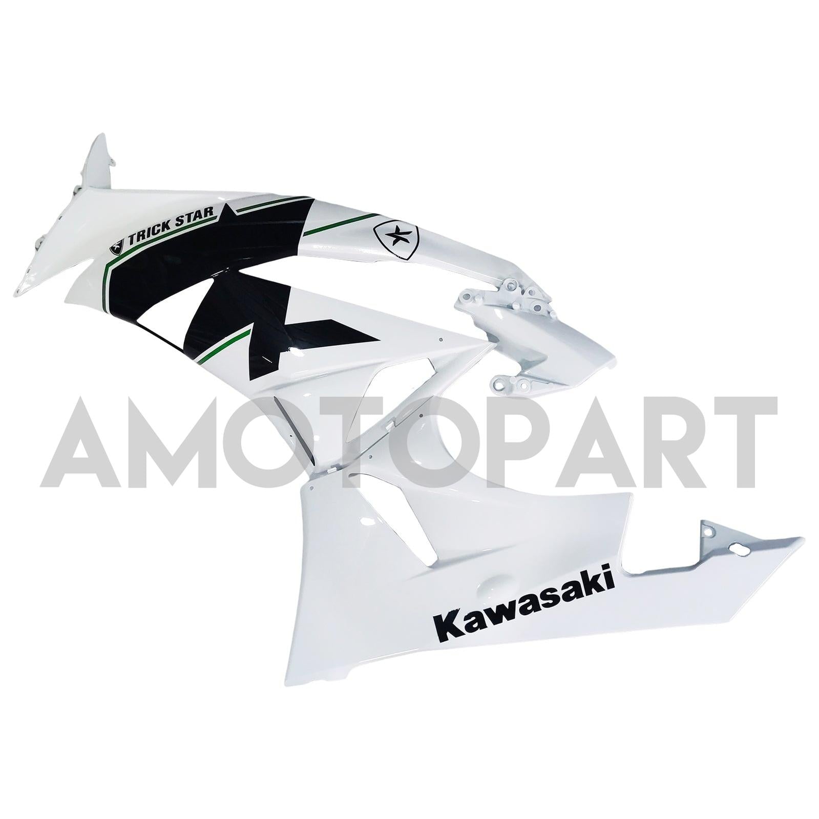 Amotopart Kawasaki 2009-2012 ZX6R 636 Green Style2 Kit de carenagem