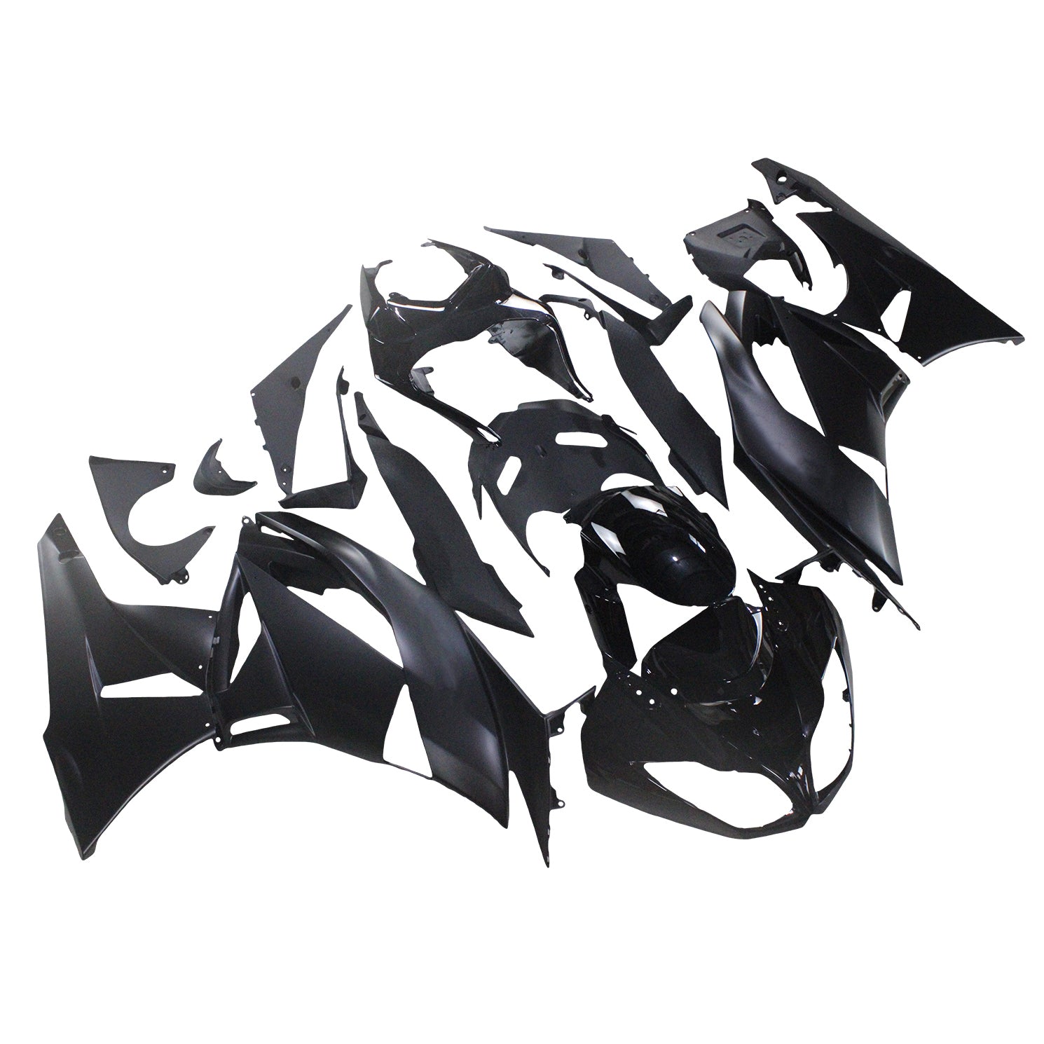 Amotopart Kawasaki ZX6R 636 2009-2012 マットブラック フェアリングキット