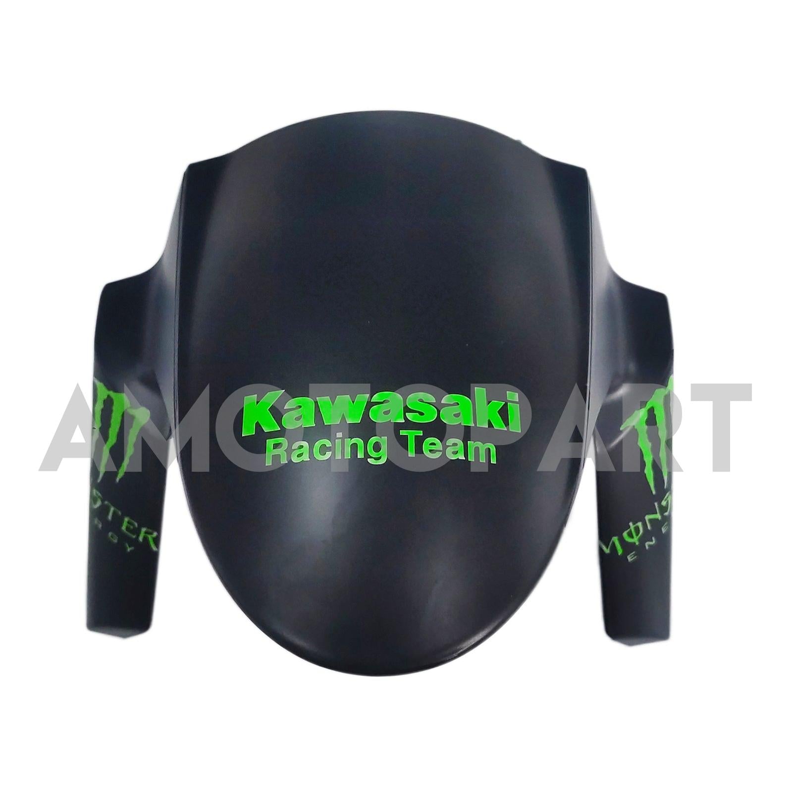 Amotopart Kawasaki 2009-2012 ZX6R 636 グリーン&ブラック Style1 フェアリングキット