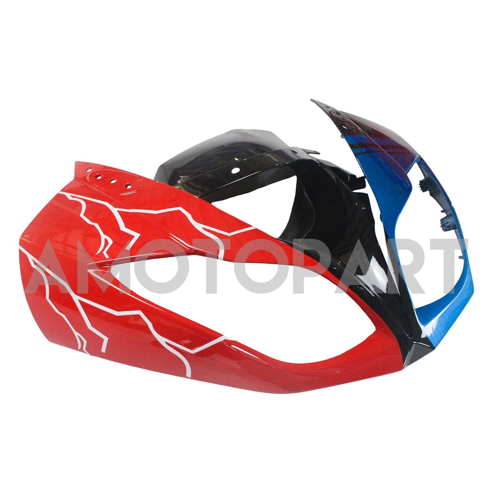 Amotopart Kawasaki 2009–2012 ZX6R 636 Rot&Blaues Verkleidungskit