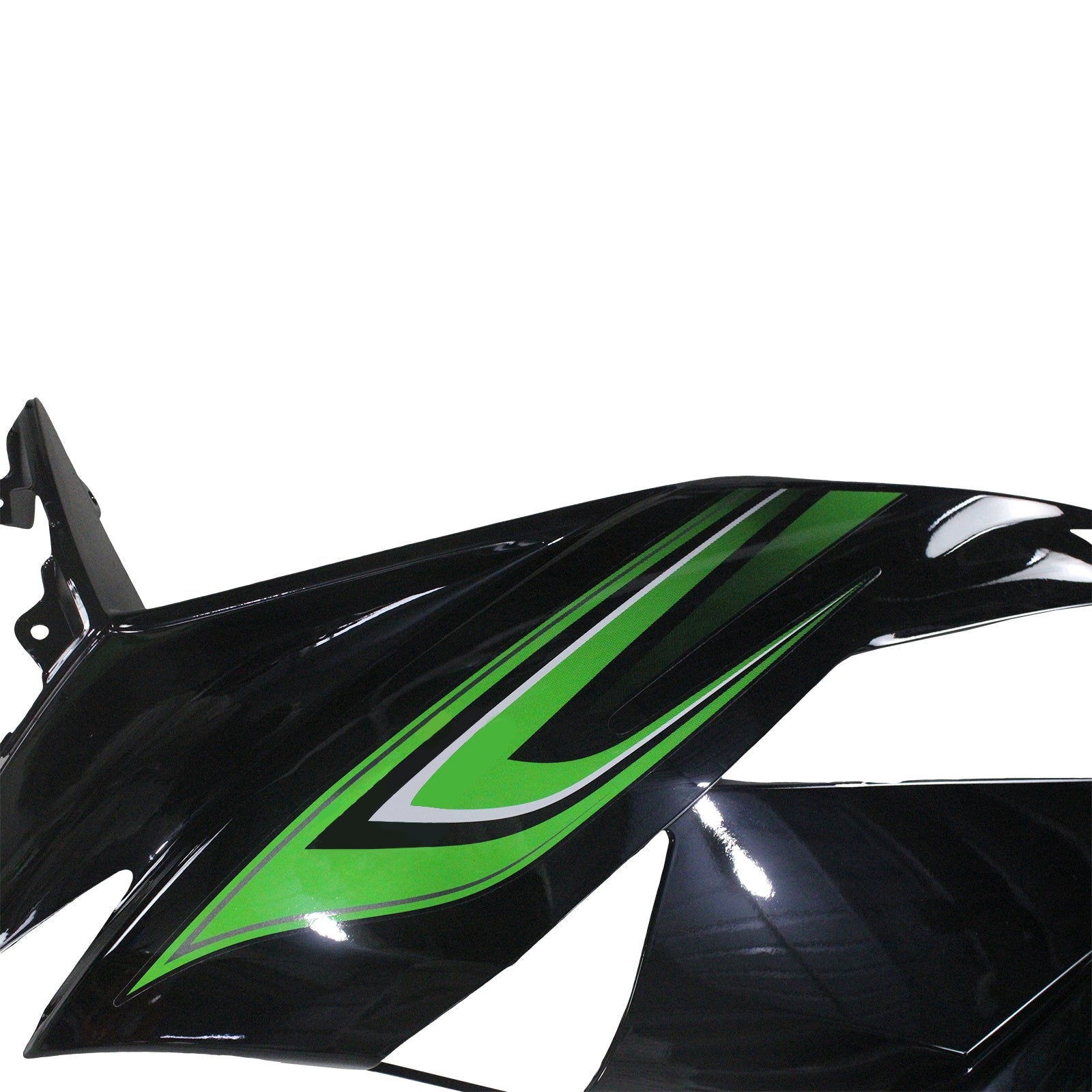 Amotopart Kawasaki 2009-2012 ZX6R 636 Green&Black Style3 Fairing Kit