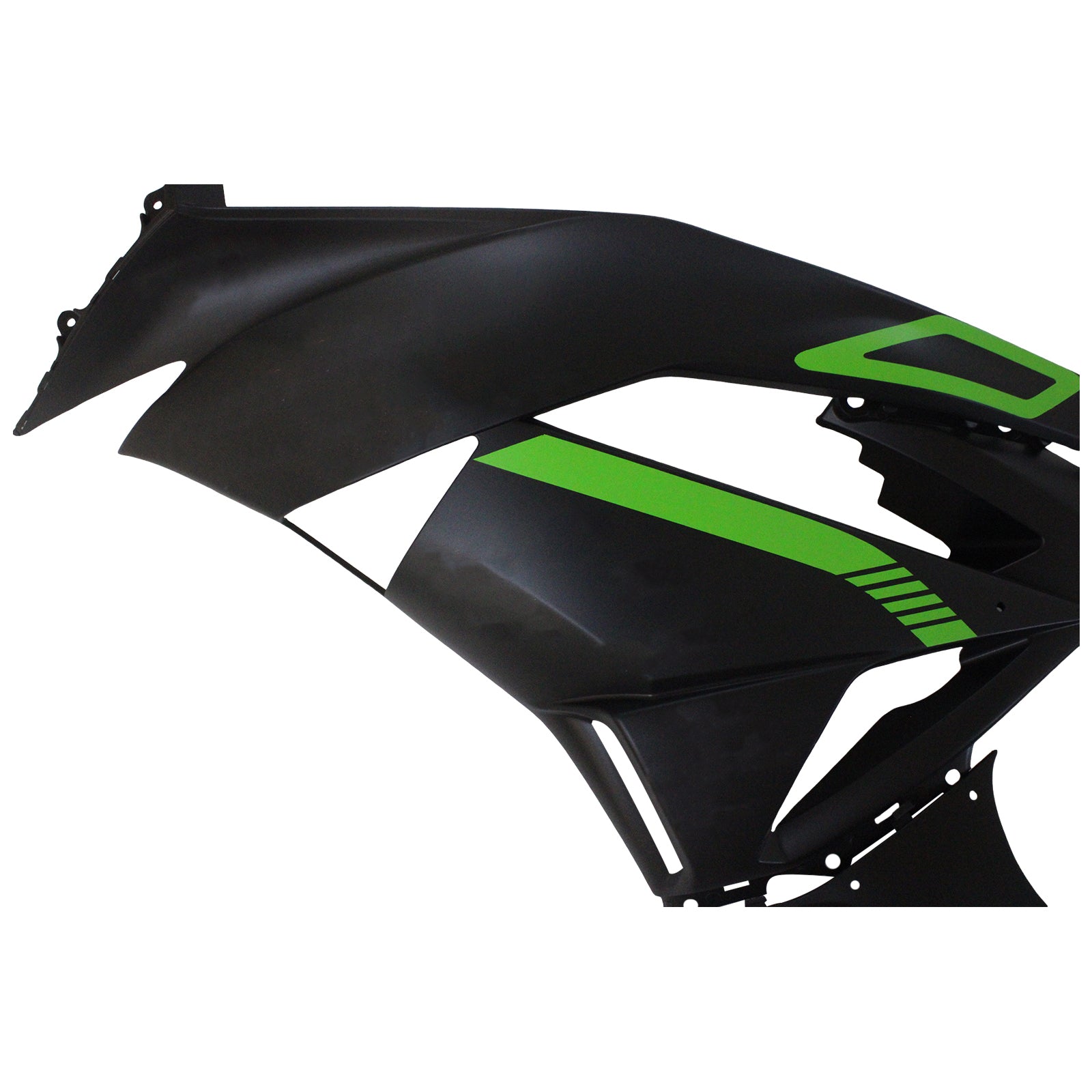 Amotopart Kawasaki 2009-2012 ZX6R 636 Green&Black Style2 Fairing Kit