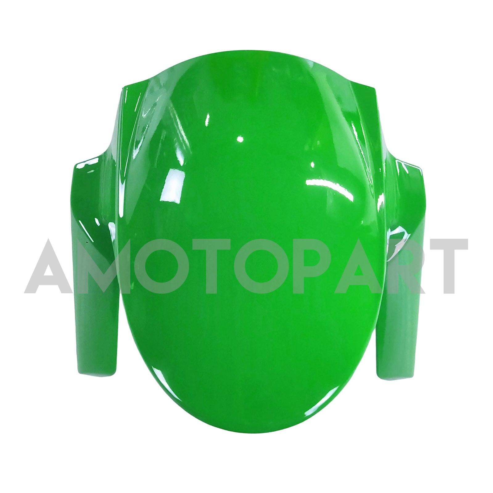 Amotopart Kawasaki 2009–2012 ZX6R 636 Grün&Weißes Style2-Verkleidungskit