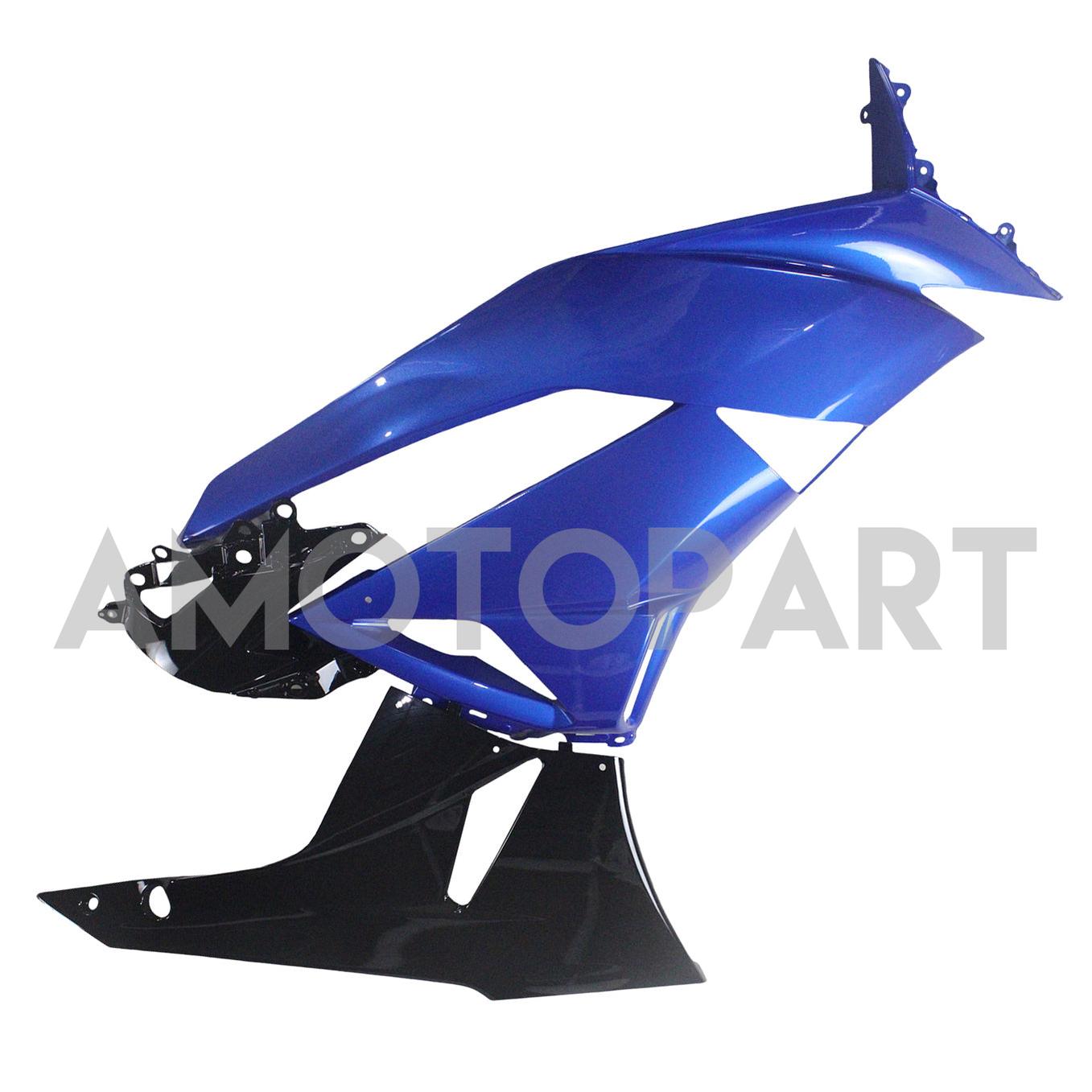 Amotopart Kawasaki 2009-2012 ZX6R 636 Kit carena blu e nero