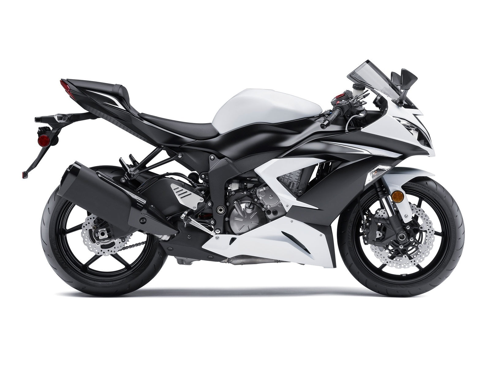 Amotopart 2013-2018 Kawasaki ZX6R Kuip Wit&Bgebrek aan kit
