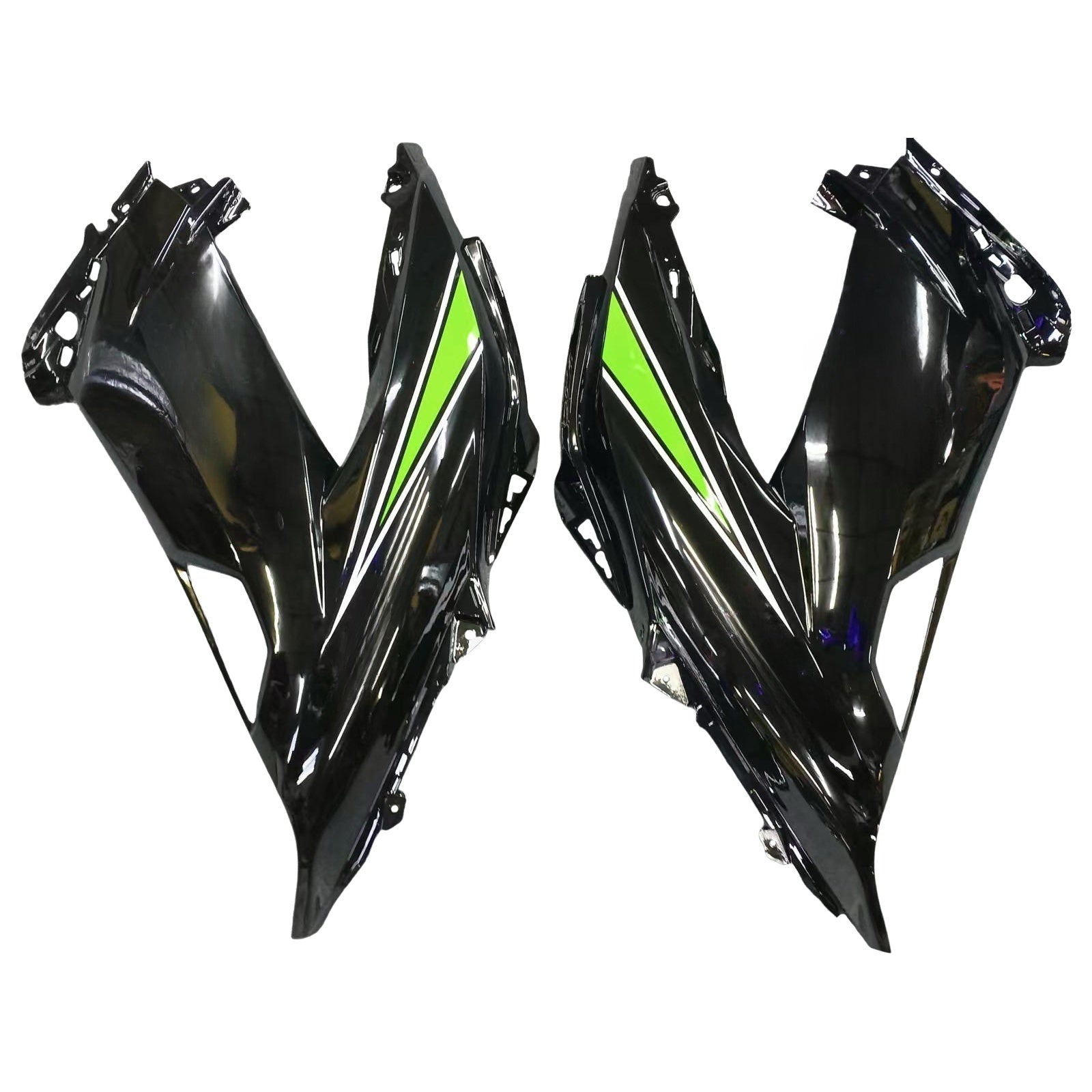 Amotopart Kawasaki ZX6R 636 2013-2018 Vert&BKit de carénage Style3 manquant