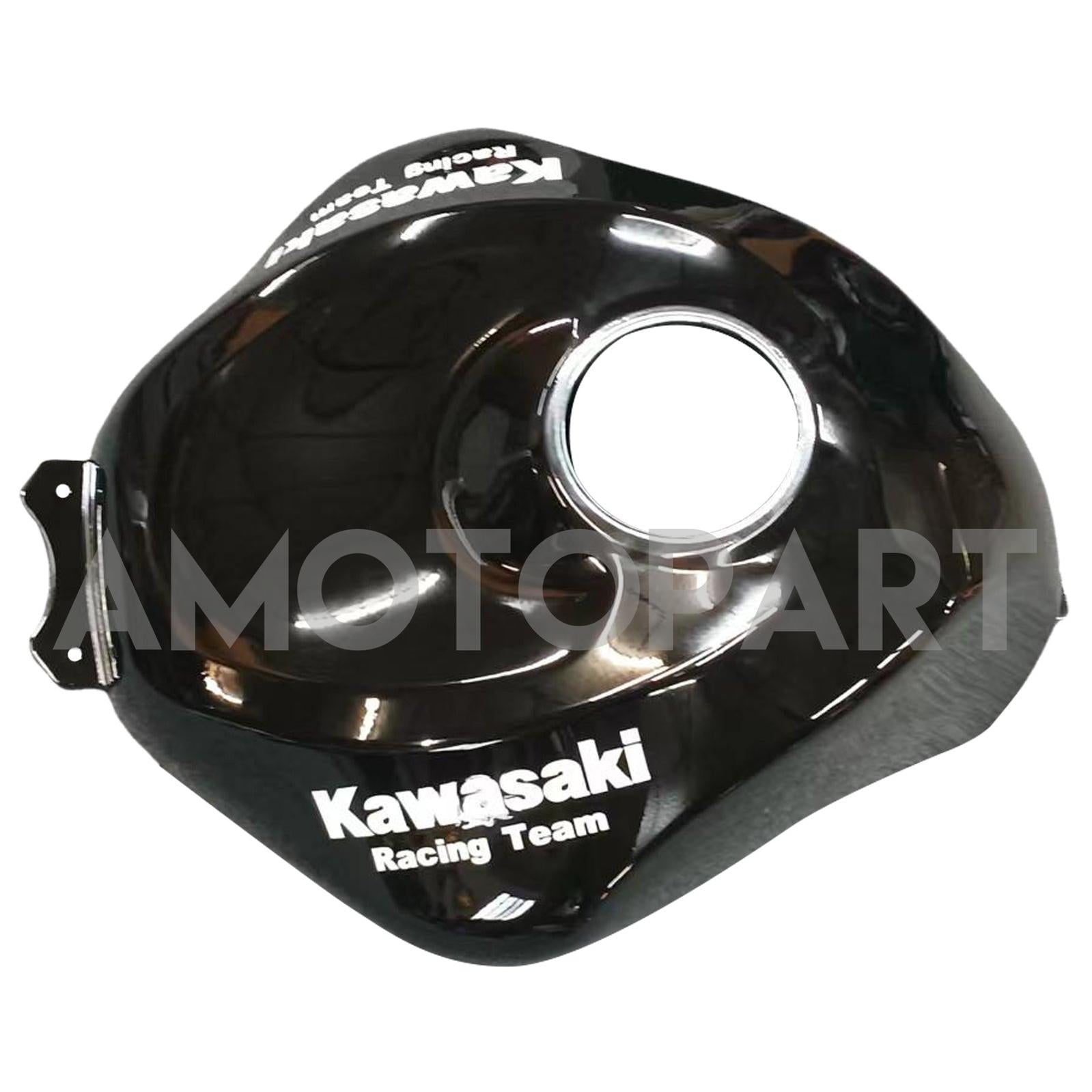 Amotopart Kawasaki ZX6R 636 2013-2018 Grün&Schwarzes Style3-Verkleidungskit