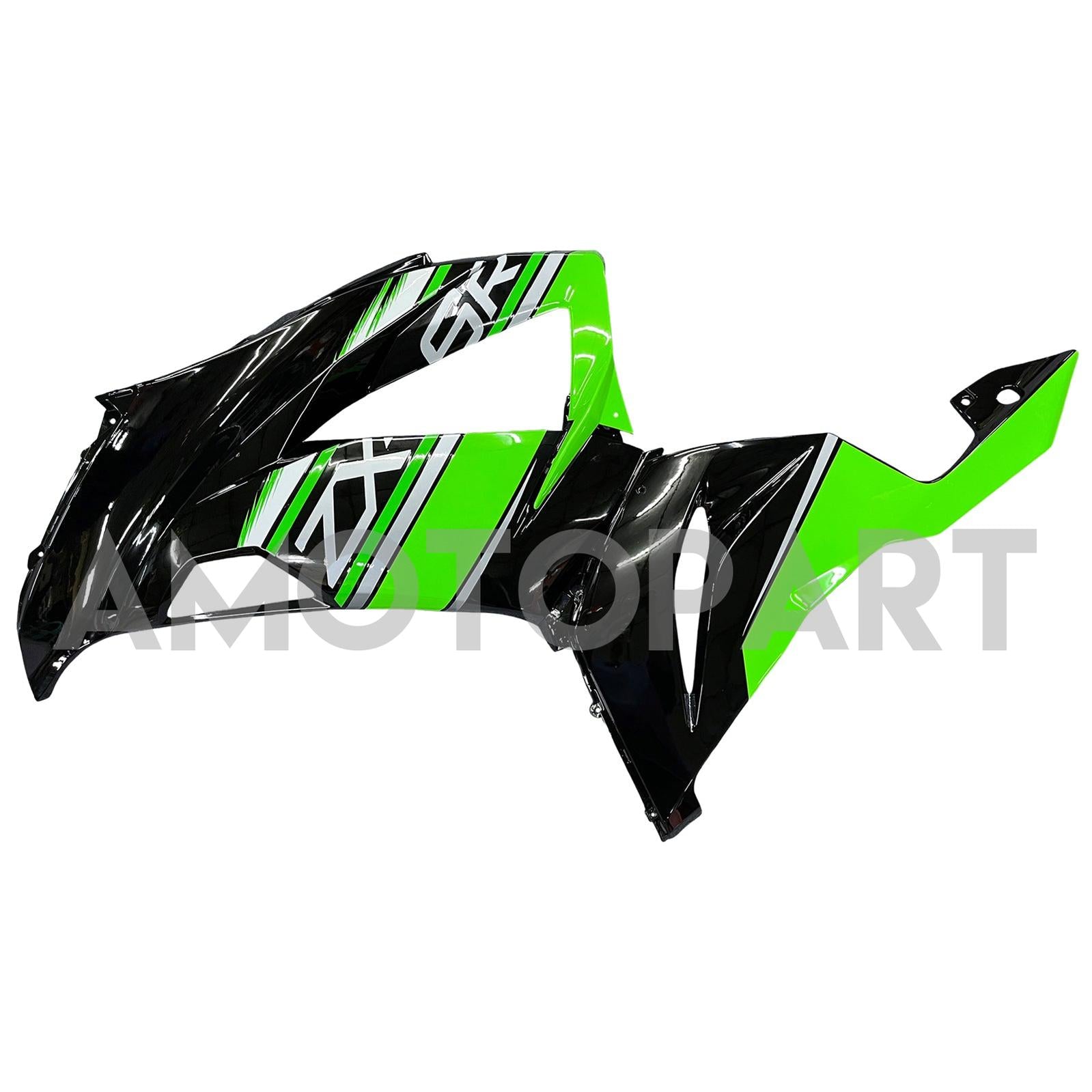 Amotopart Kawasaki ZX6R 636 2013-2018 Green&Black Style2 Fairing Kit