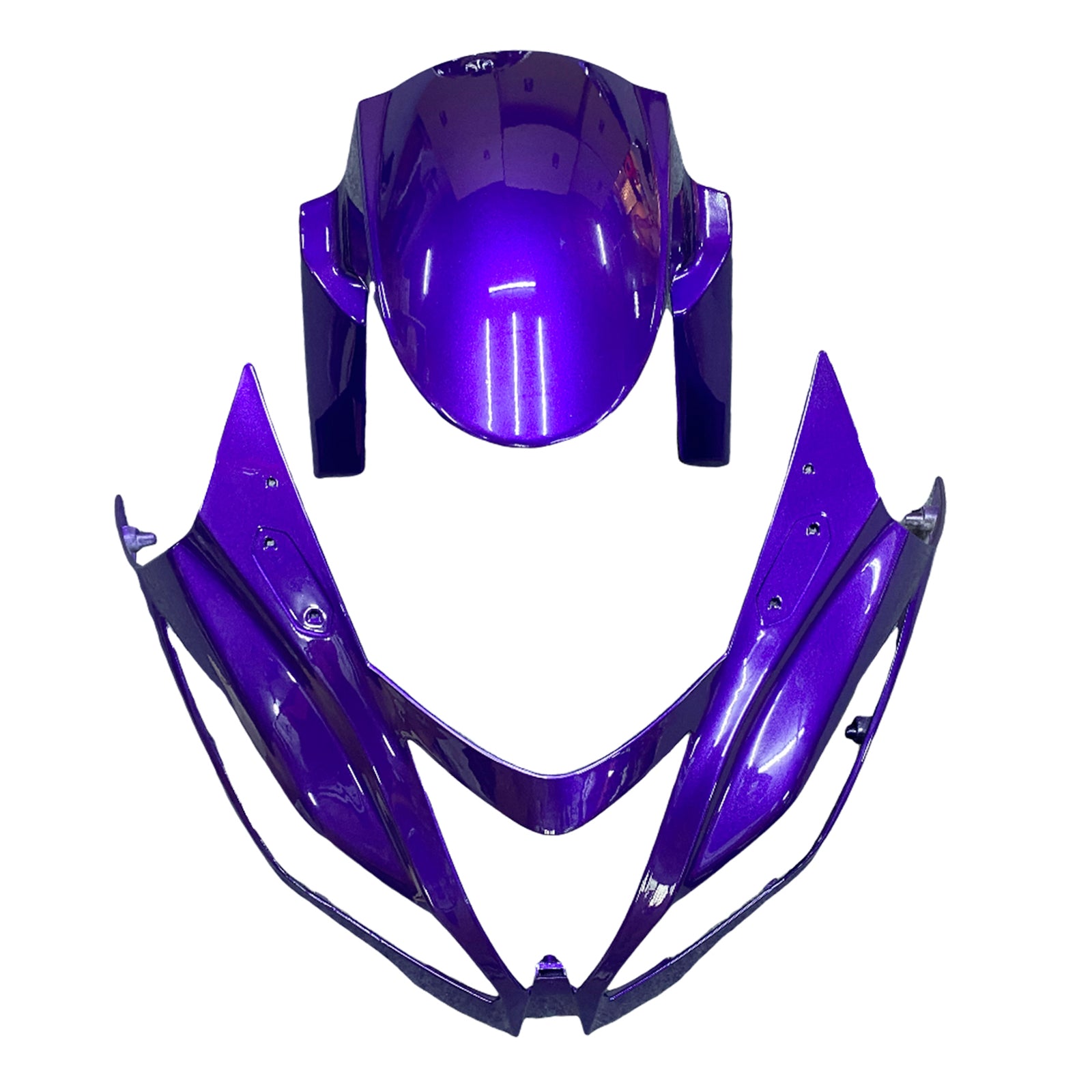 Amotopart Kawasaki ZX6R 636 2013-2018 Violet & Kit de carénage noir