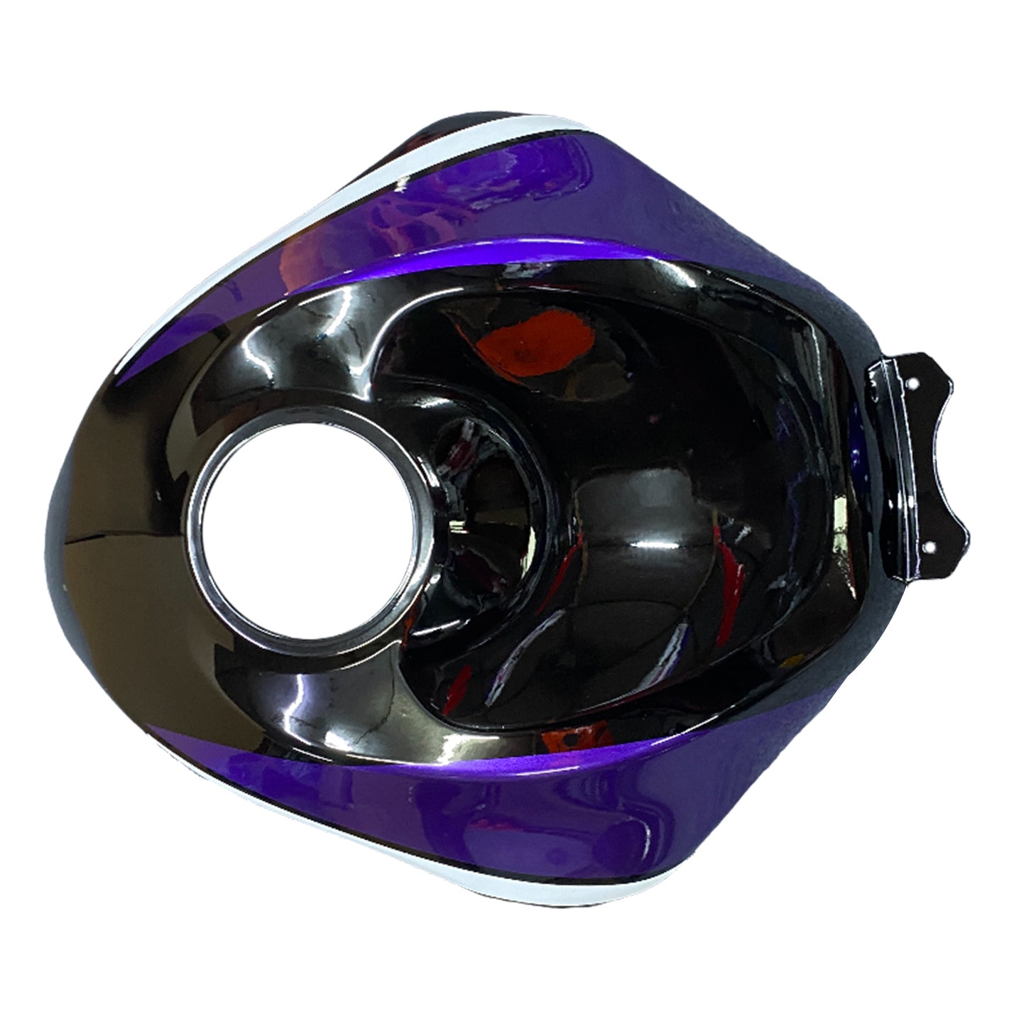Amotopart Kawasaki ZX6R 636 2013-2018 Violet & Kit de carénage noir
