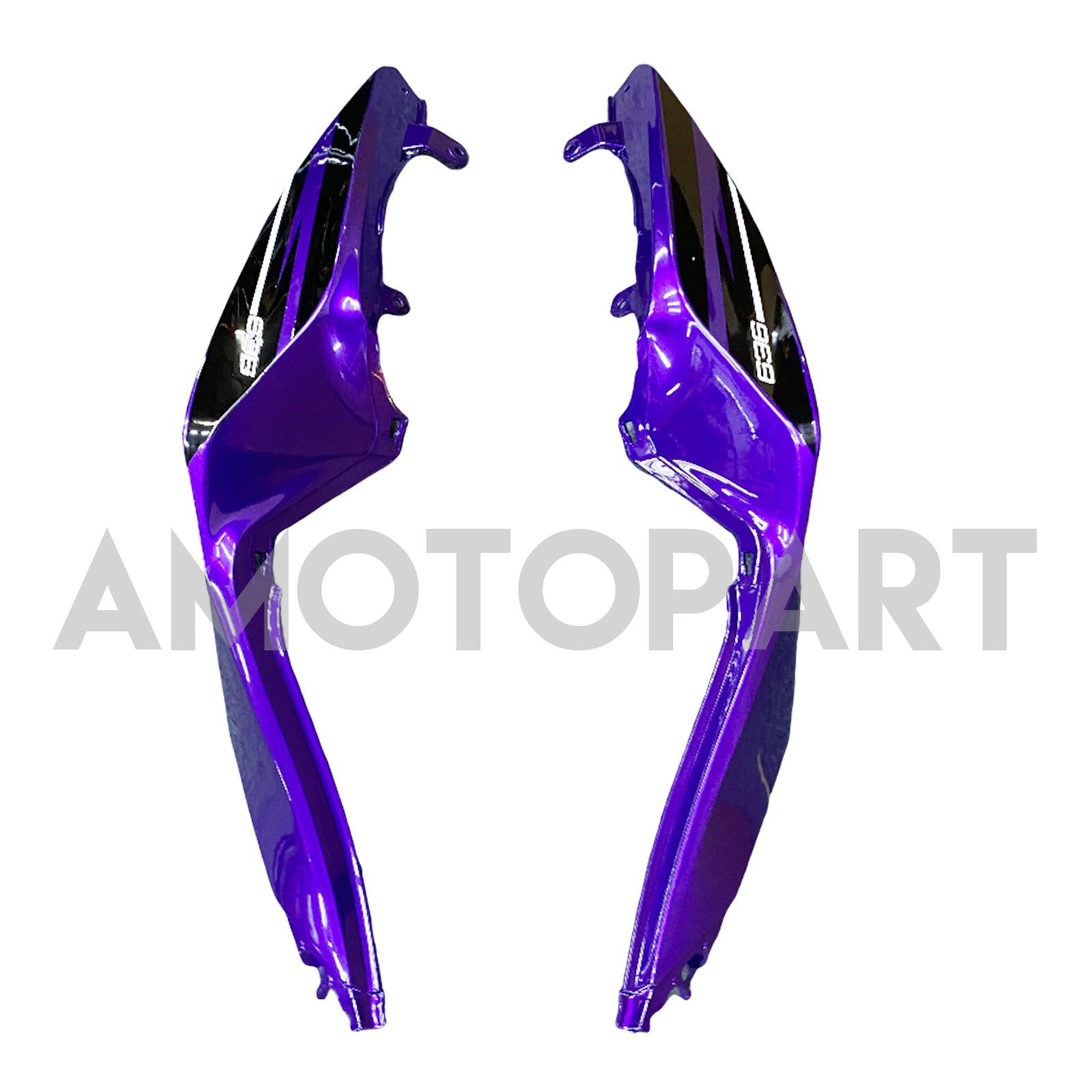 Amotopart Kawasaki ZX6R 636 2013-2018 Lila & Schwarzes Verkleidungskit
