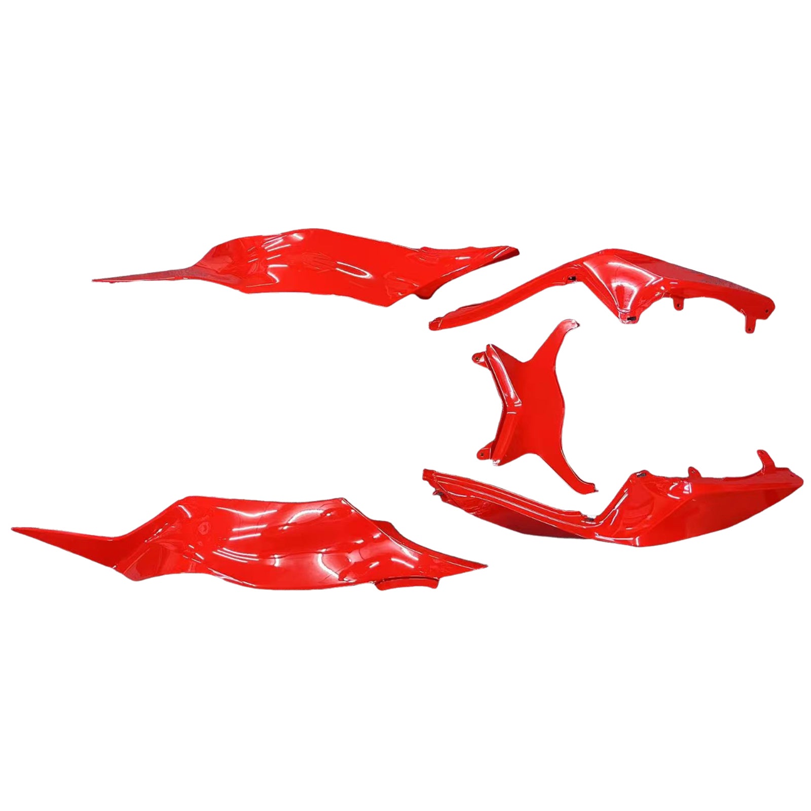 Amotopart 2013-2018 Kawasaki ZX6R 636 Red Black Fairing Kit