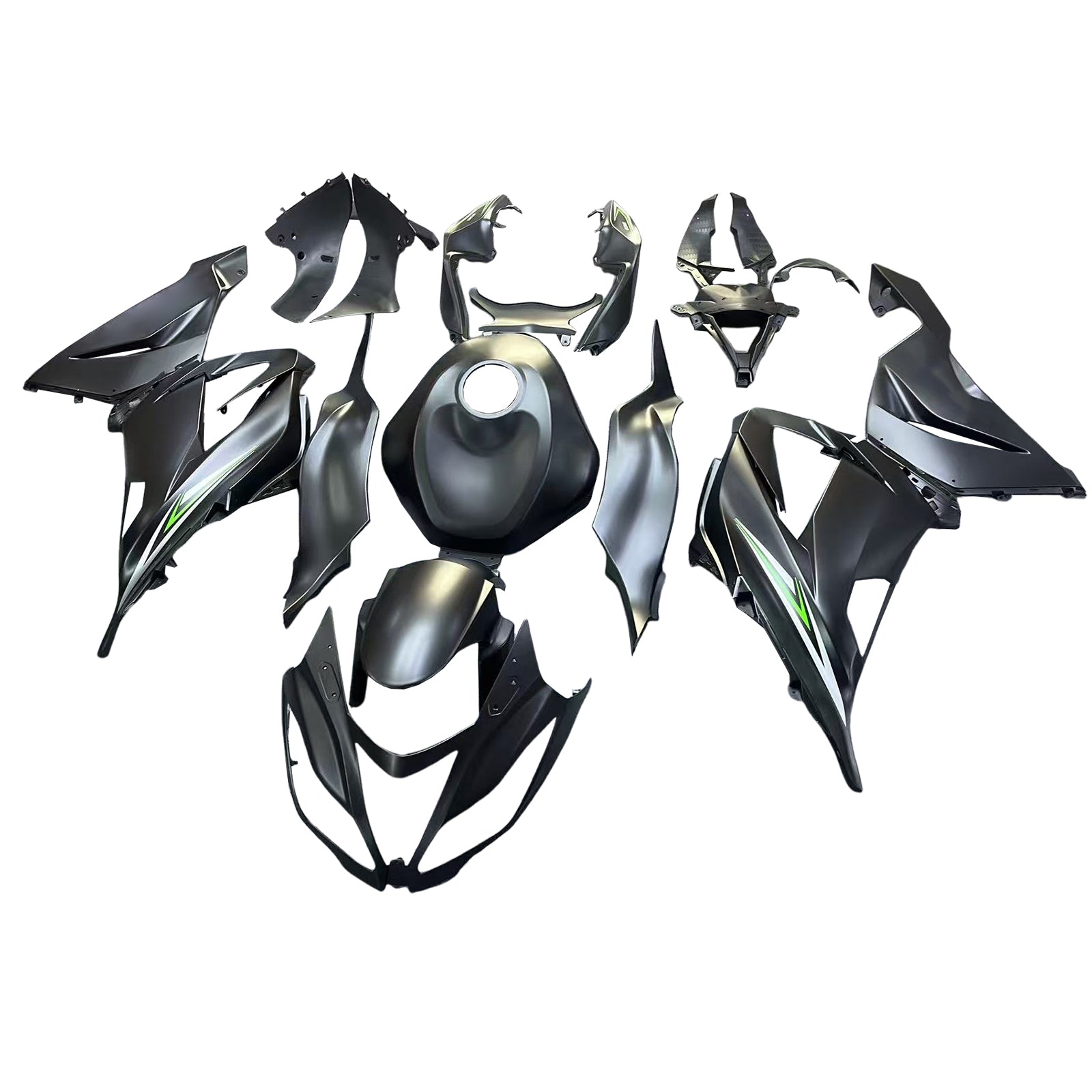 Amotopart 2013-2018 Kawasaki ZX6R 636 Black Fairing Kit