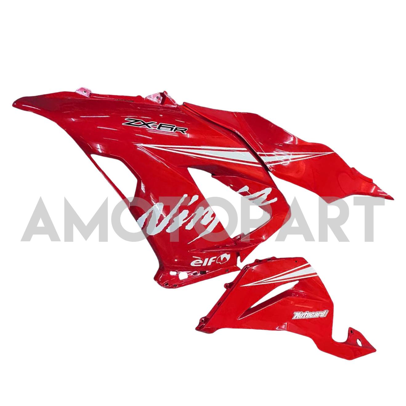 Amotopart 2013-2018 Kawasaki ZX6R 636 Red Fairing Kit