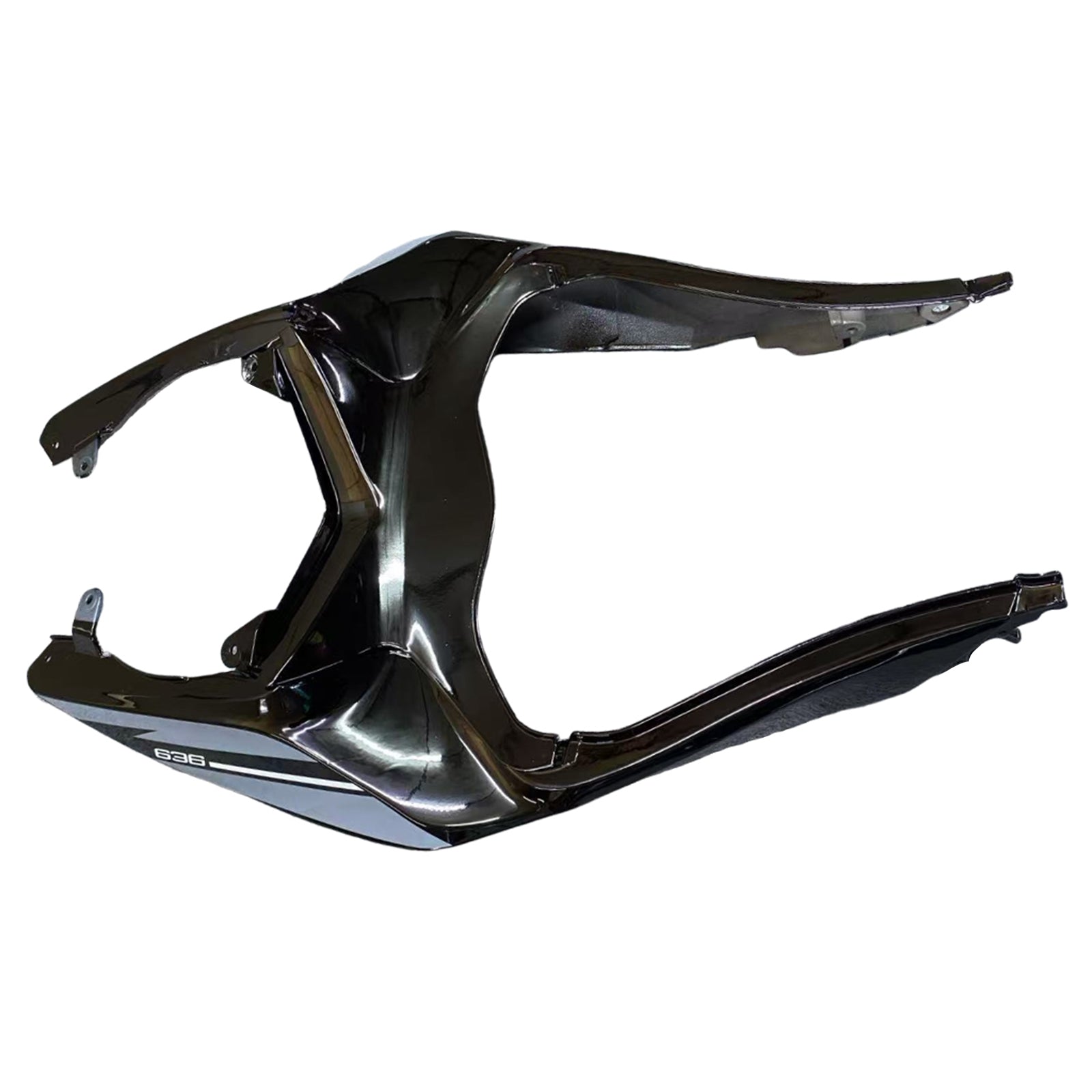 Amotopart 2013-2018 Kawasaki ZX6R 636 Gray Black Fairing Kit