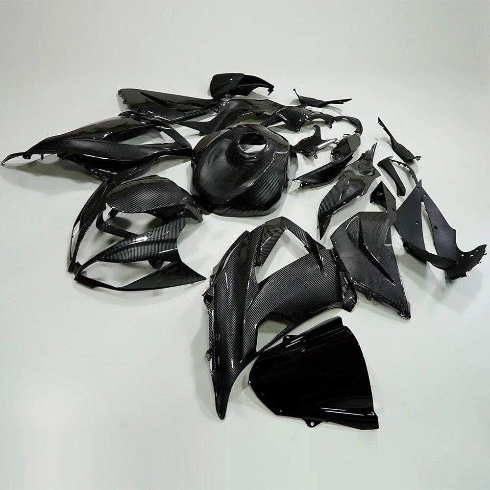 Amotopart 2013-2018 Kawasaki ZX6R 636 Carbon Fiber Pattern Fairing Kit