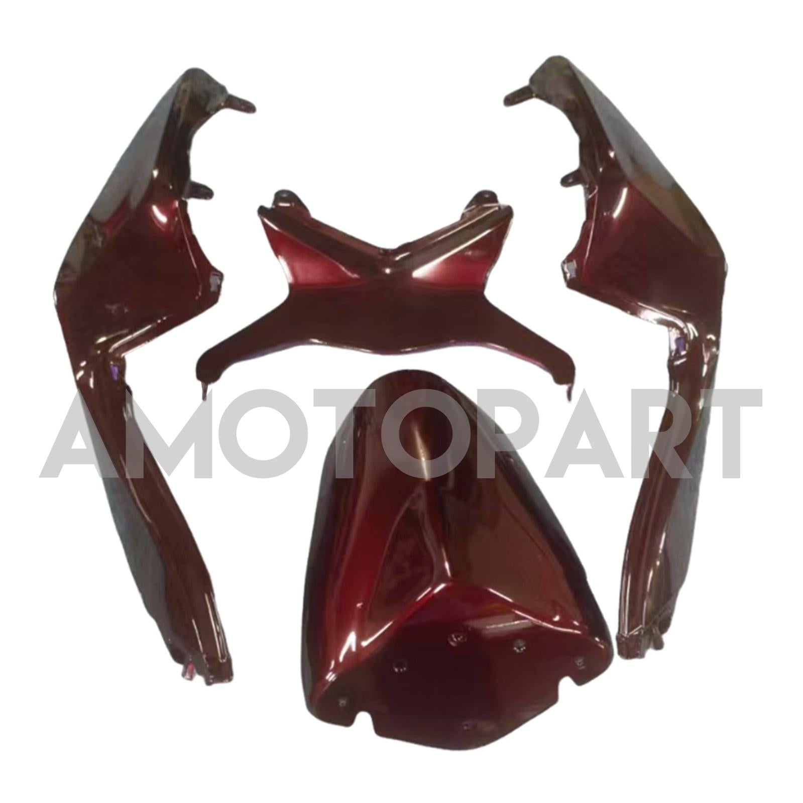 Amotopart 2013-2018 Kawasaki ZX6R 636 Dark Red Fairing Kit