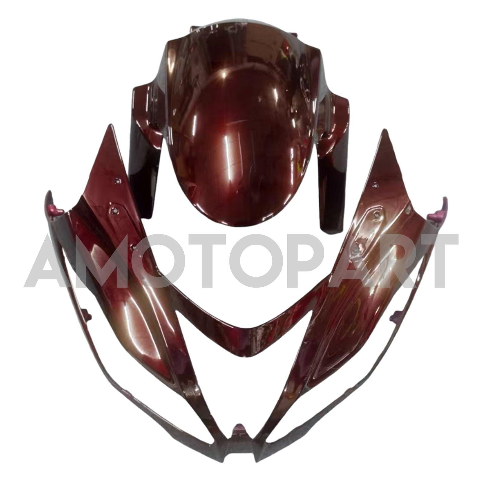 Amotopart 2013-2018 Kawasaki ZX6R 636 Dark Red Fairing Kit
