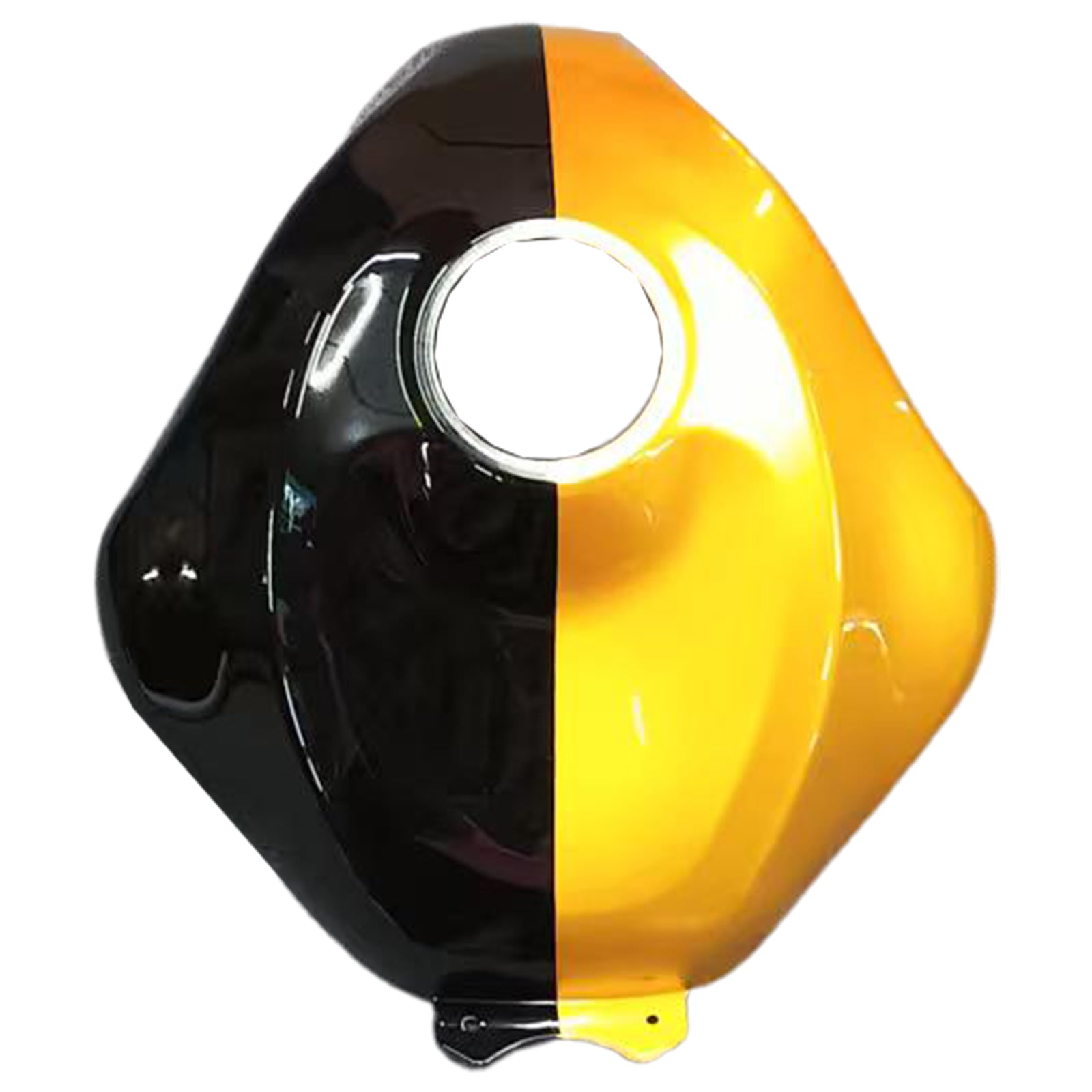 Amotopart 2013-2018 Kawasaki ZX6R 636 GOLD Schwarzer Verkleidung Kit