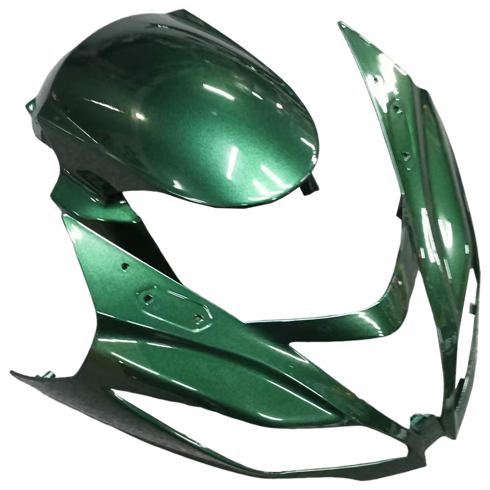 Amotopart 2013-2018 Kawasaki ZX6R 636 Black Green Fairing Kit