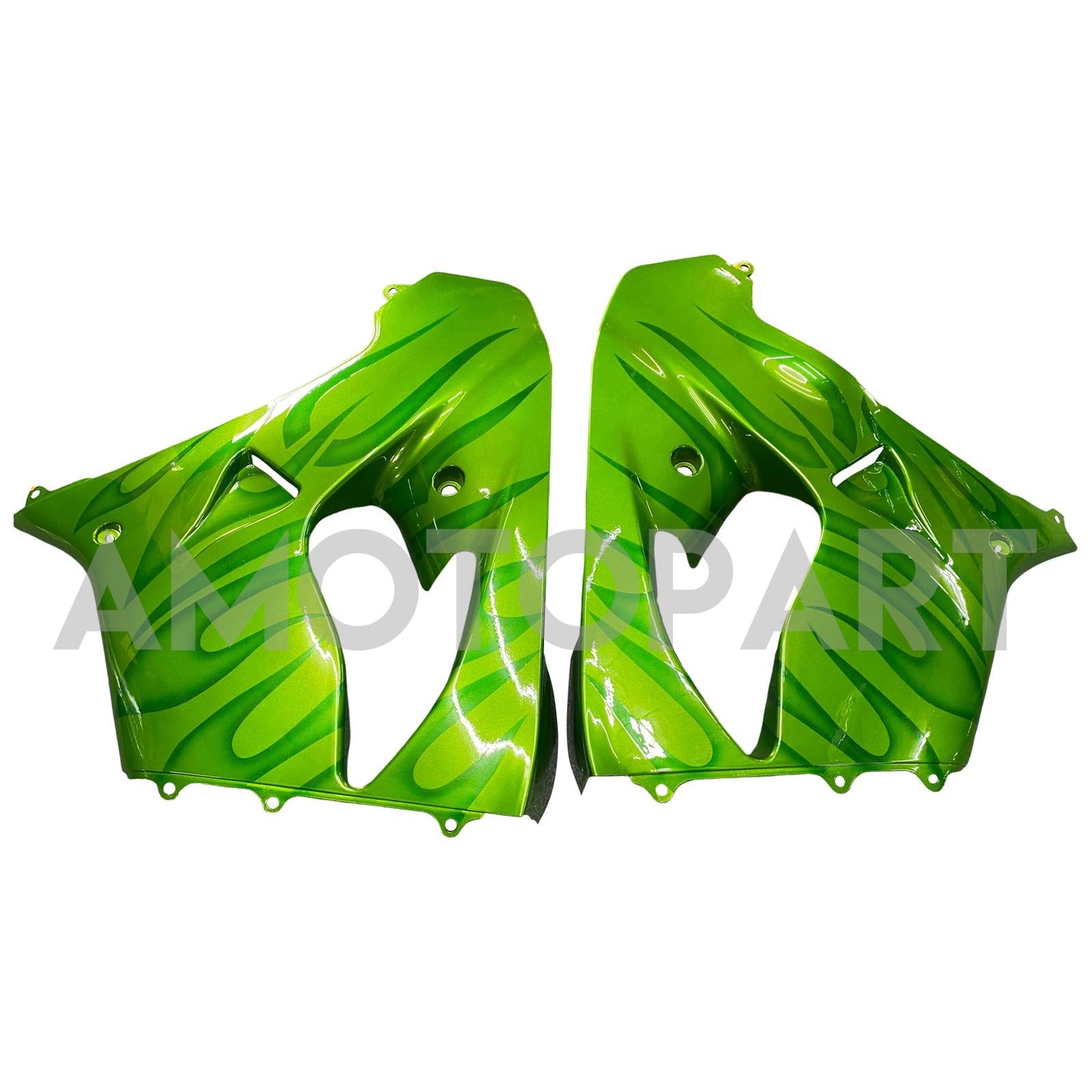 Amotopart Kawasaki ZX9R 2000-2001 Gloss Green Fairing Kit