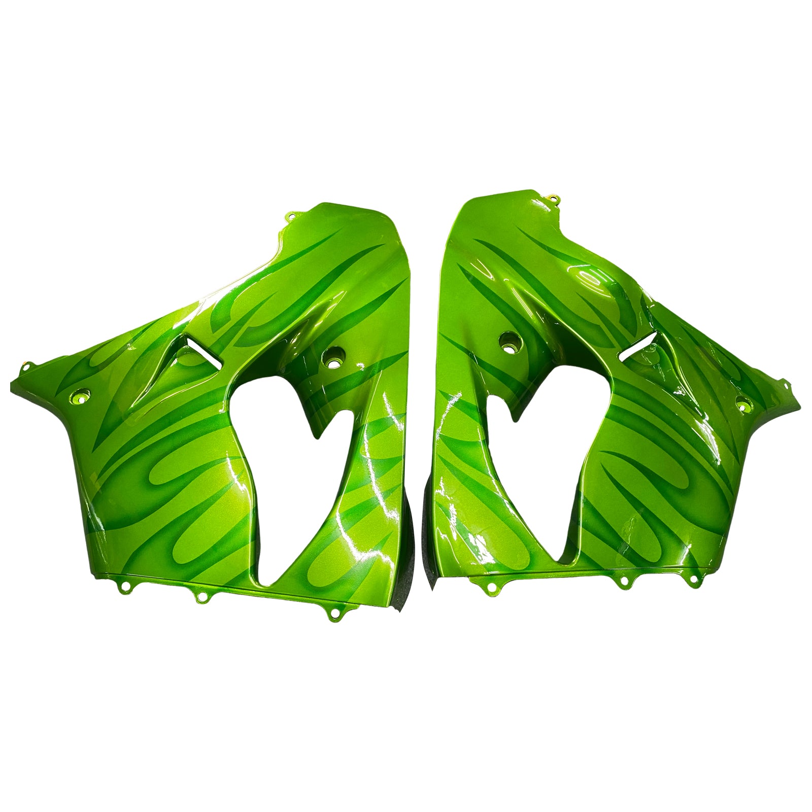 Amotopart Kawasaki ZX9R 2000-2001 GLOSS Green Reading Kit