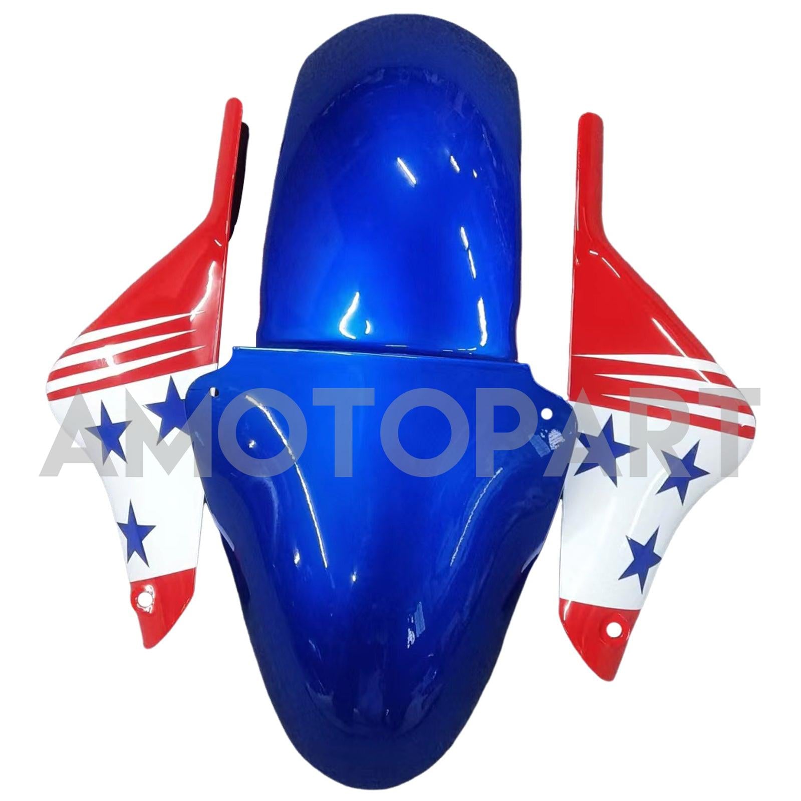 Amotopart Kawasaki ZX9R 2000-2001 Blue Red Fairing Kit