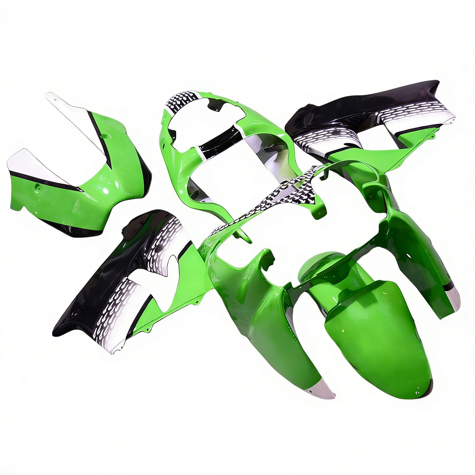 Amotopart 2000-2001 Kawasaki ZX9R Hellgrünes Verkleidungsset