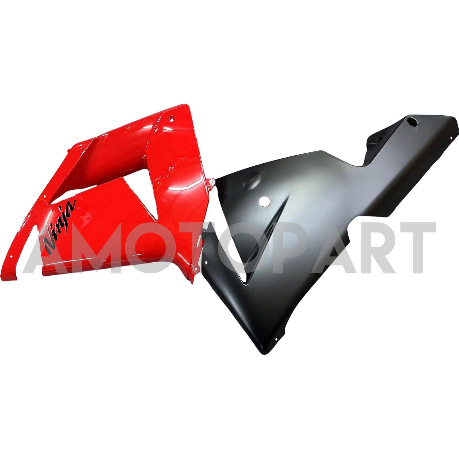 Amotopart 2004-2005 Kawasaki ZX10R Red & Black Fairing Kit