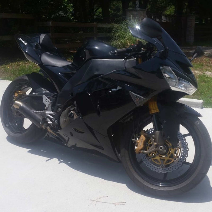 Amotopart Kawasaki 2004-2005 ZX10R Bright Black Fairing Kit